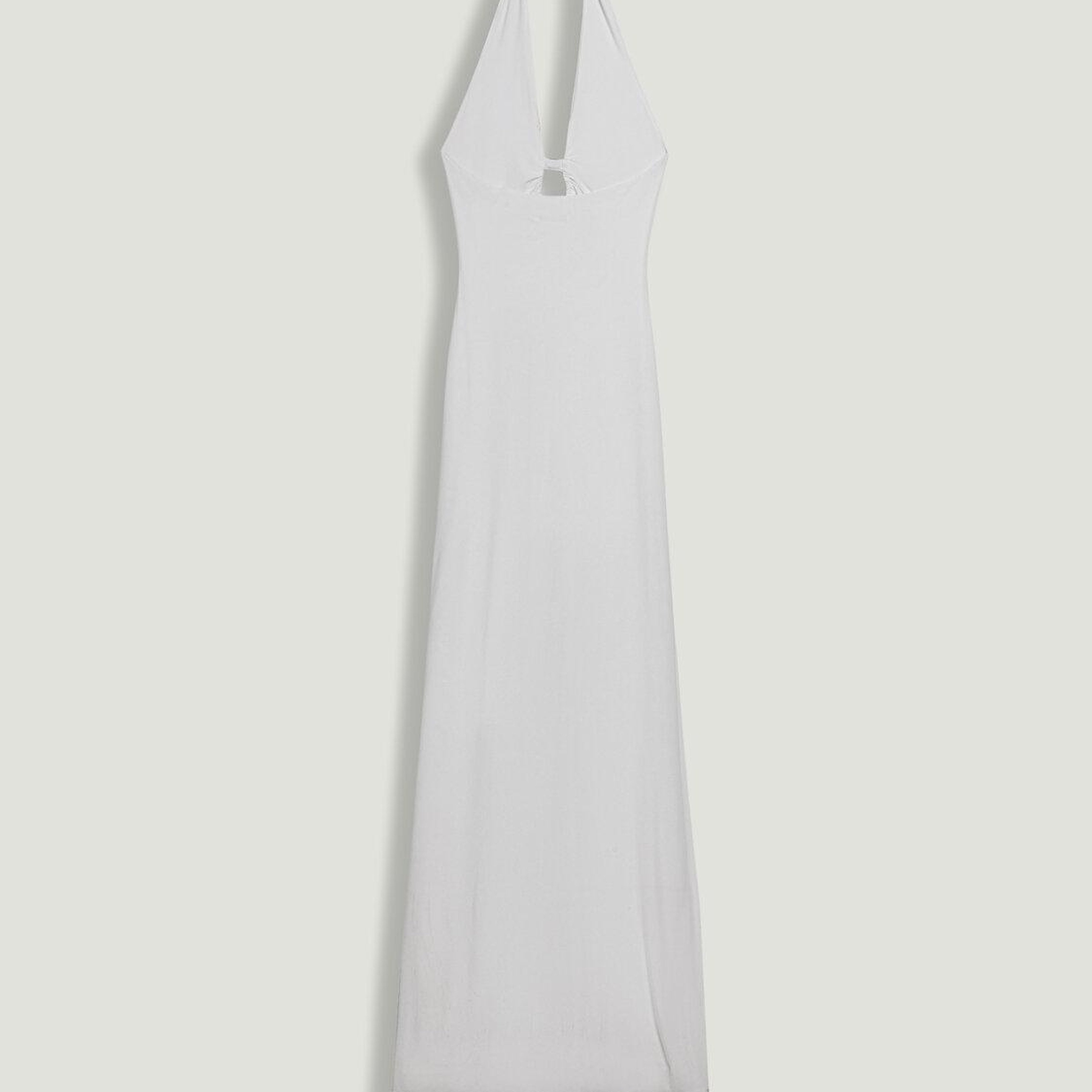 Drape ve Aksesuarlı Maxi Elbise