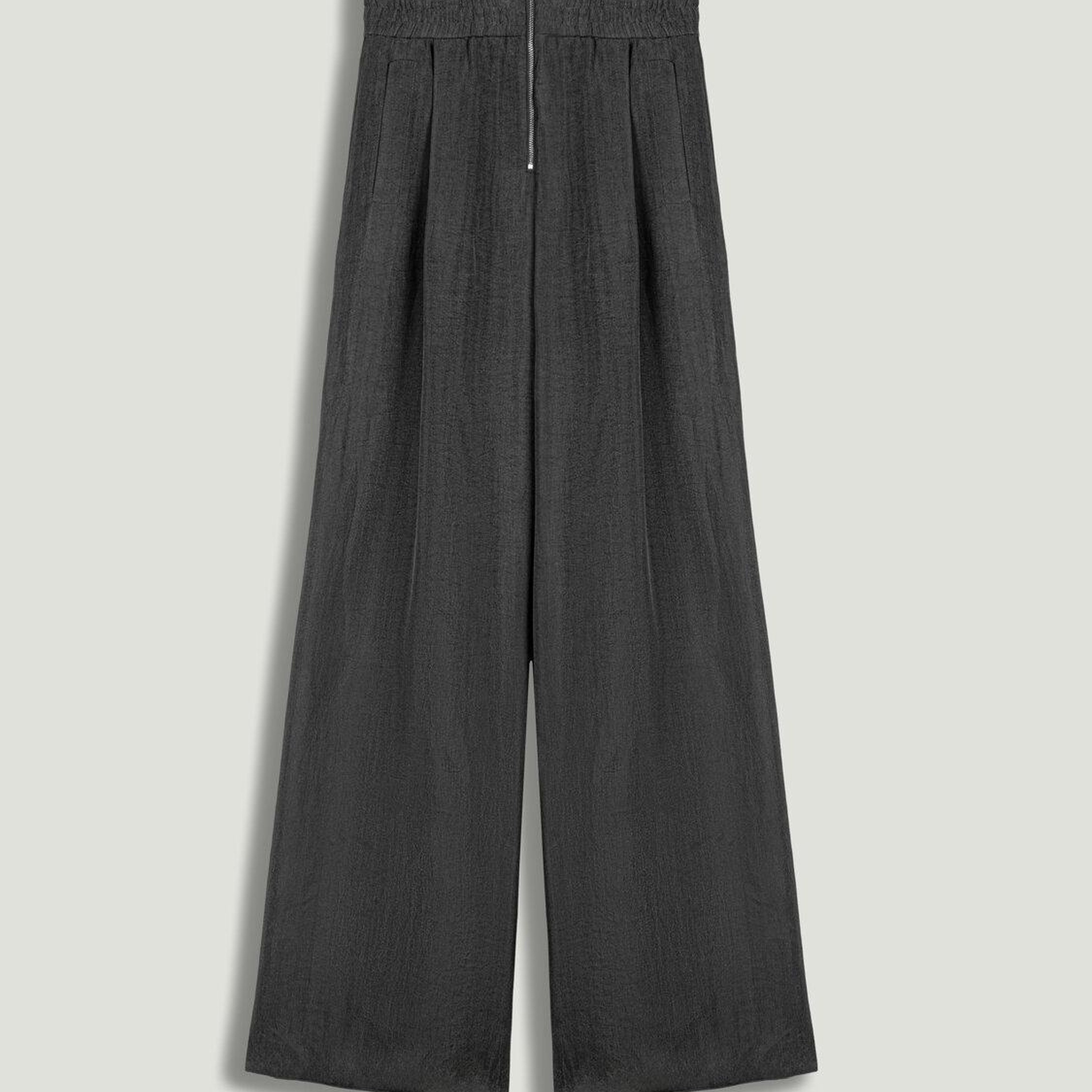 Dökümlü Geniş Paça Pantolon