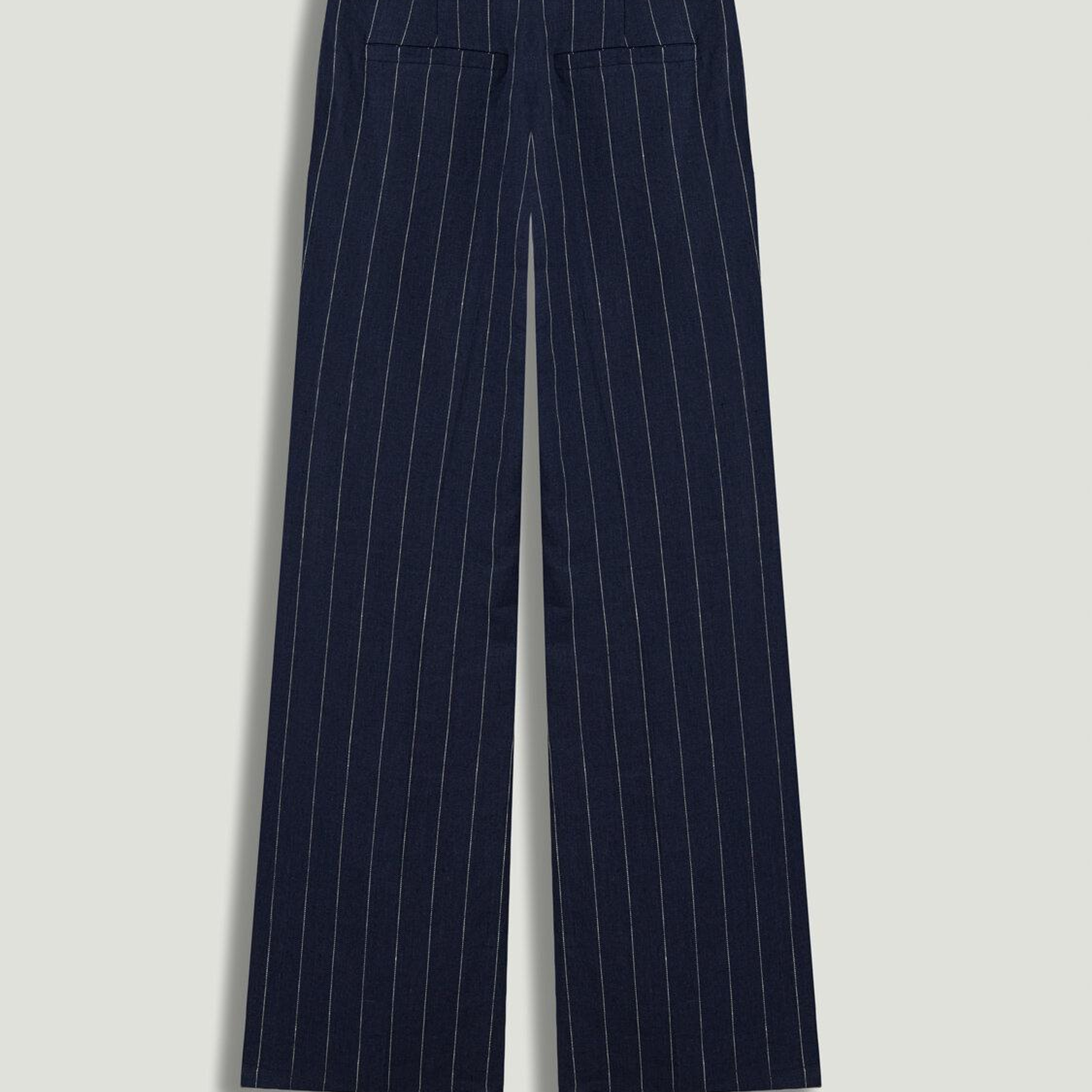 Çizgili Geniş Paça Pantolon