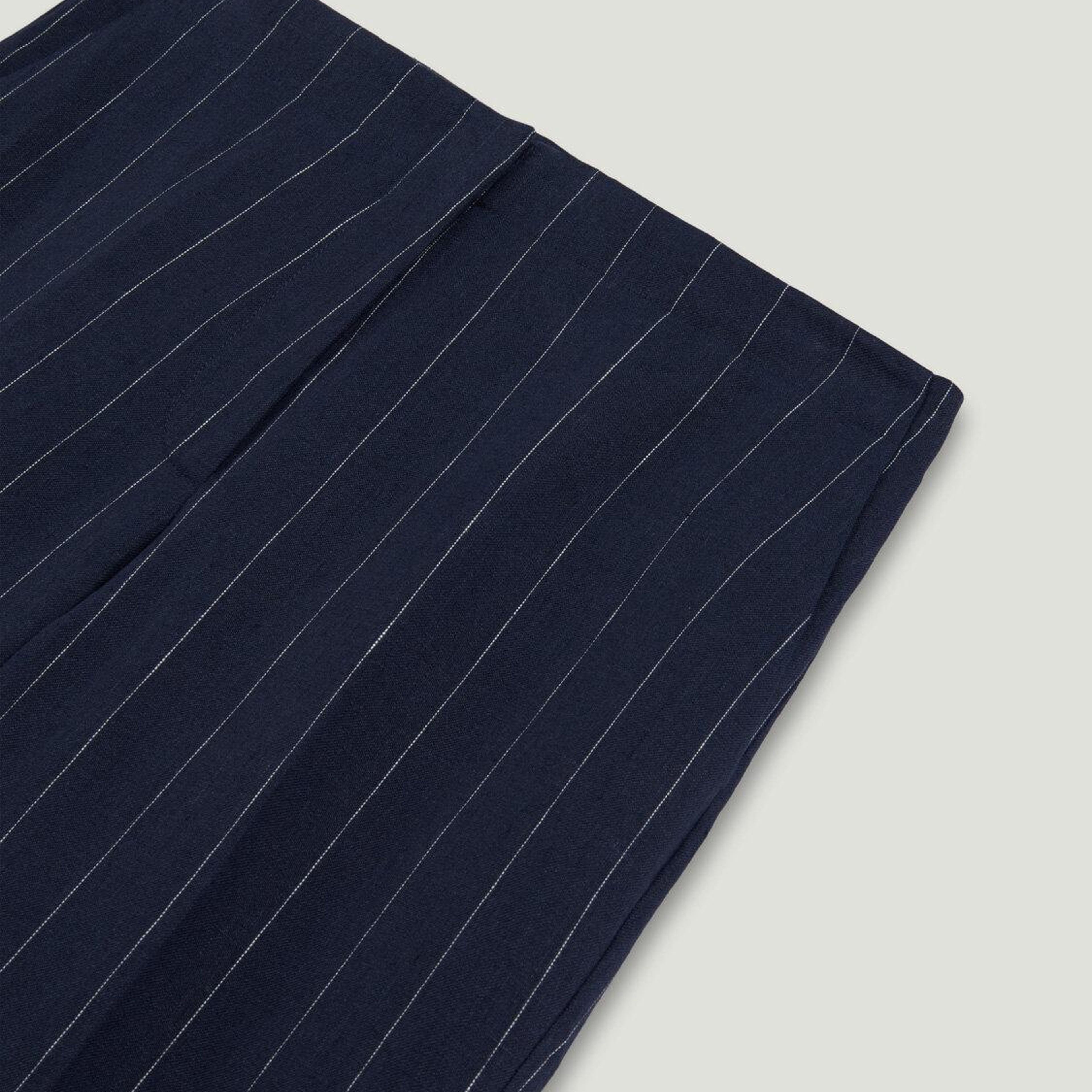 Çizgili Geniş Paça Pantolon