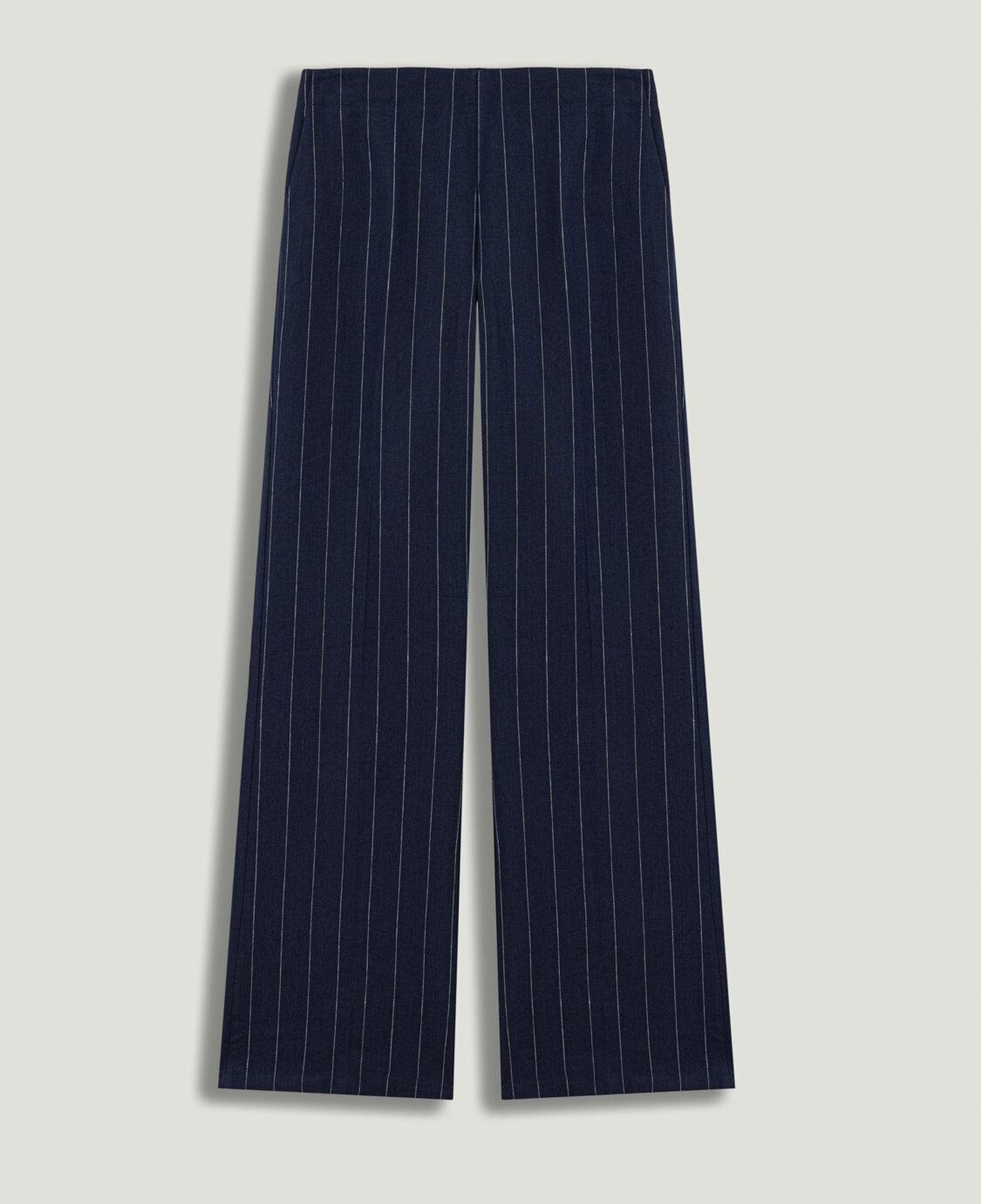 Çizgili Geniş Paça Pantolon