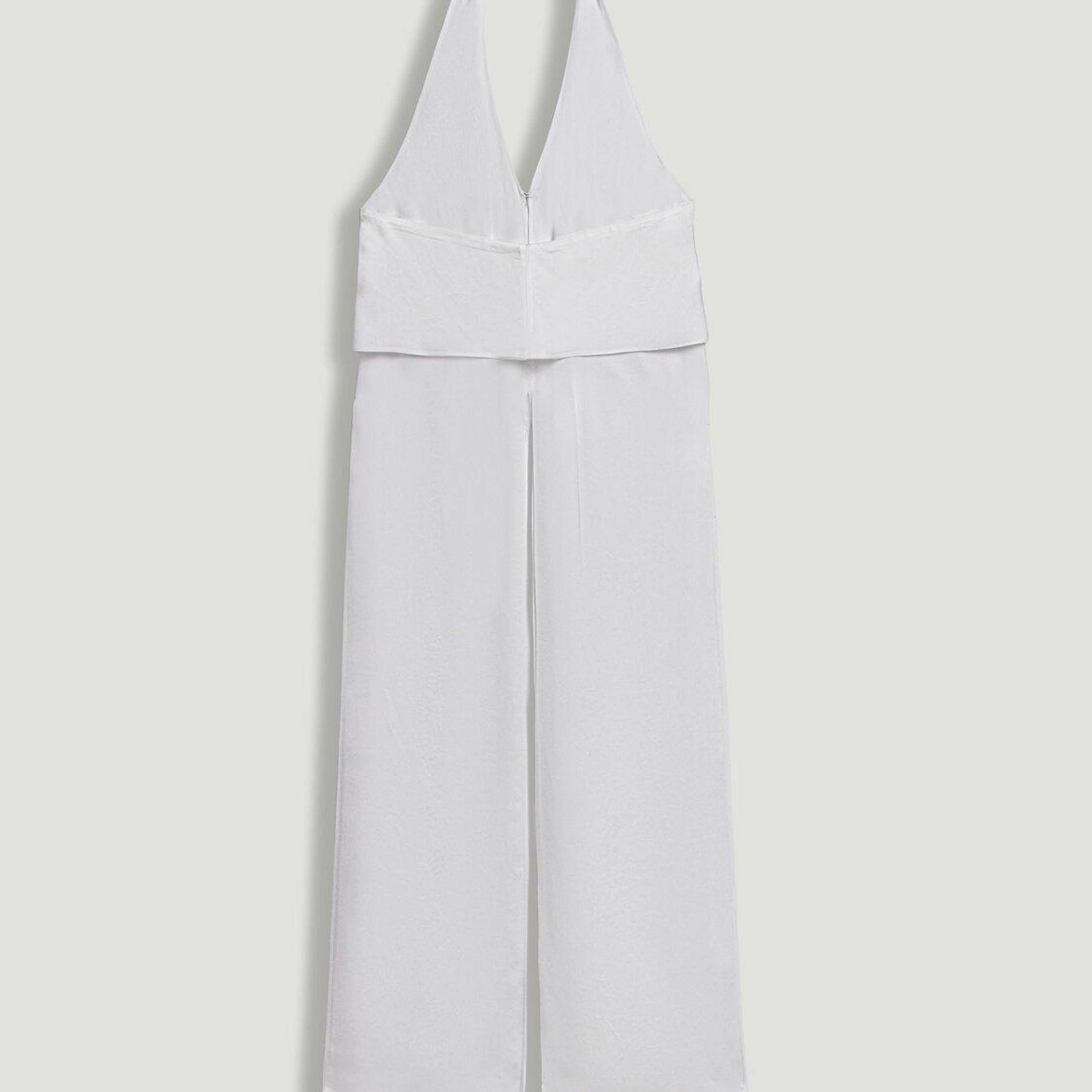 Halter Yaka Yırtmaçlı Bluz