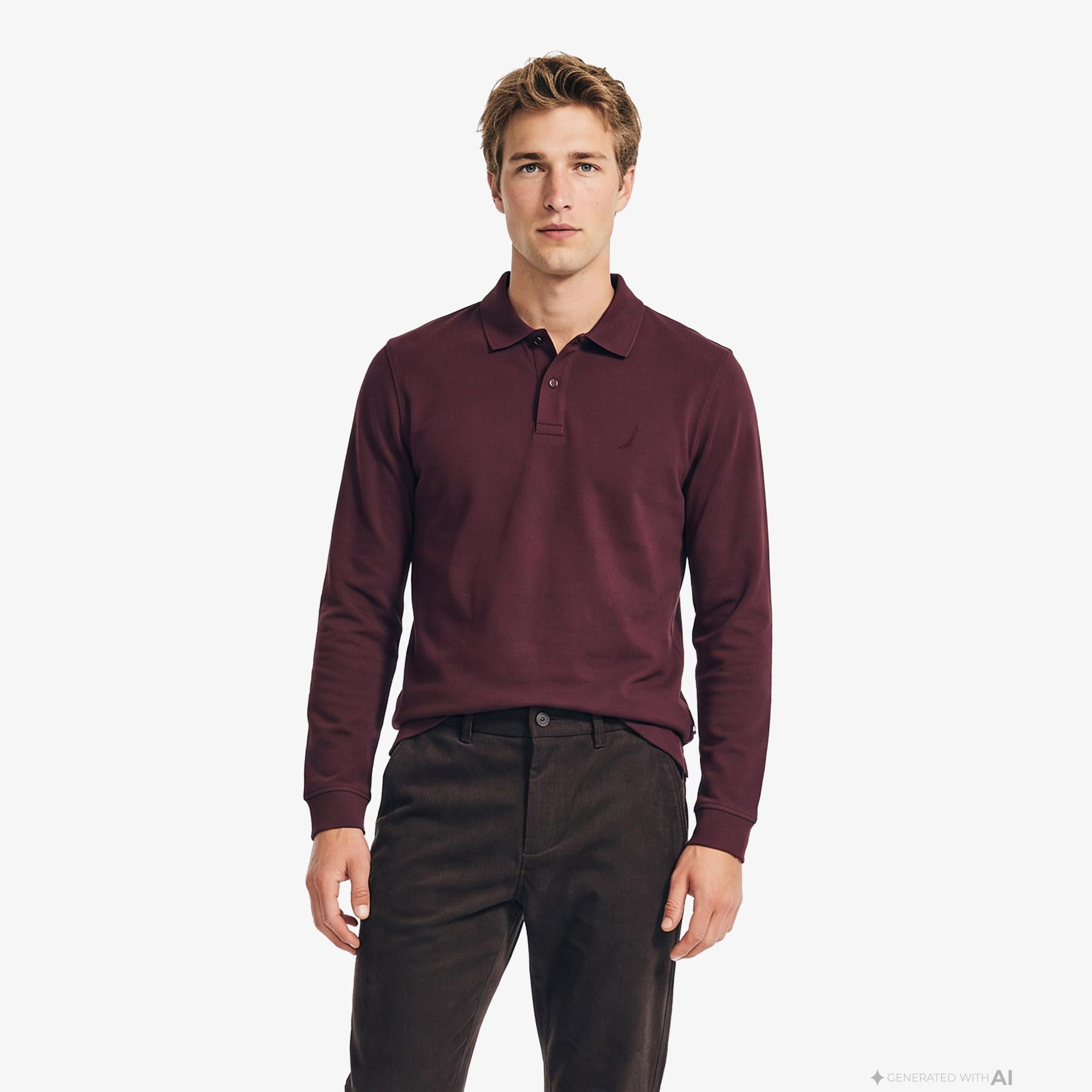 Nautica Erkek Kırmızı Regular Fit Polo Yaka T-Shirt