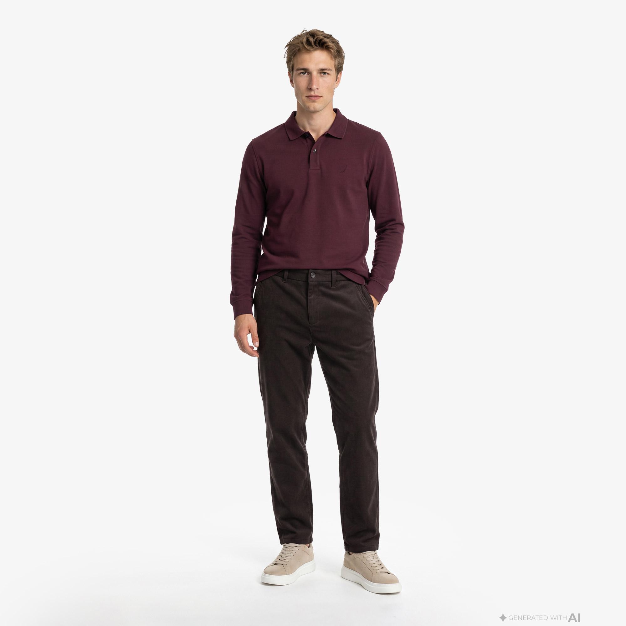 Nautica Erkek Kırmızı Regular Fit Polo Yaka T-Shirt