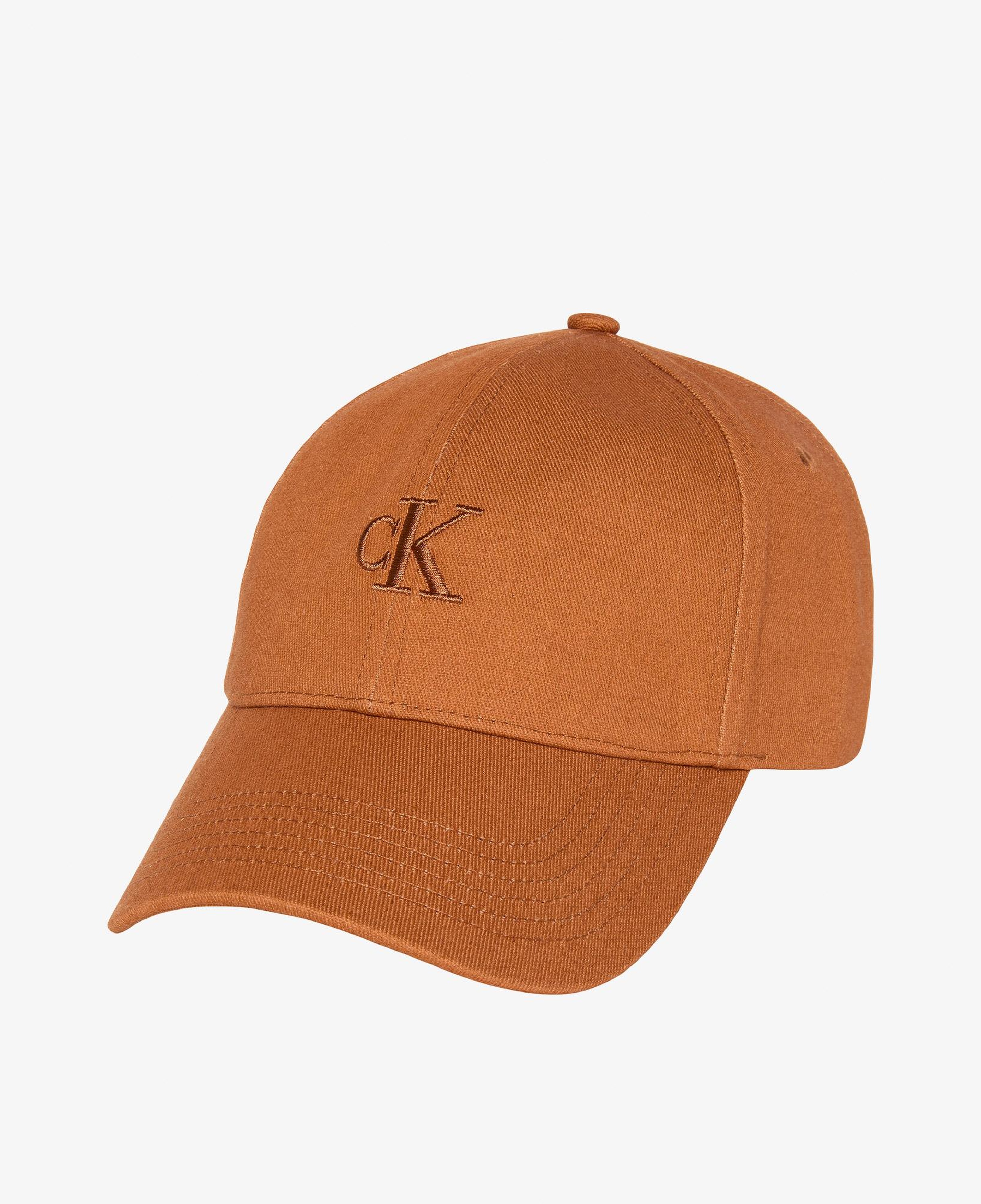 Calvin Klein Monogram Embroidery Baseball Kadın Kahverengi Şapka