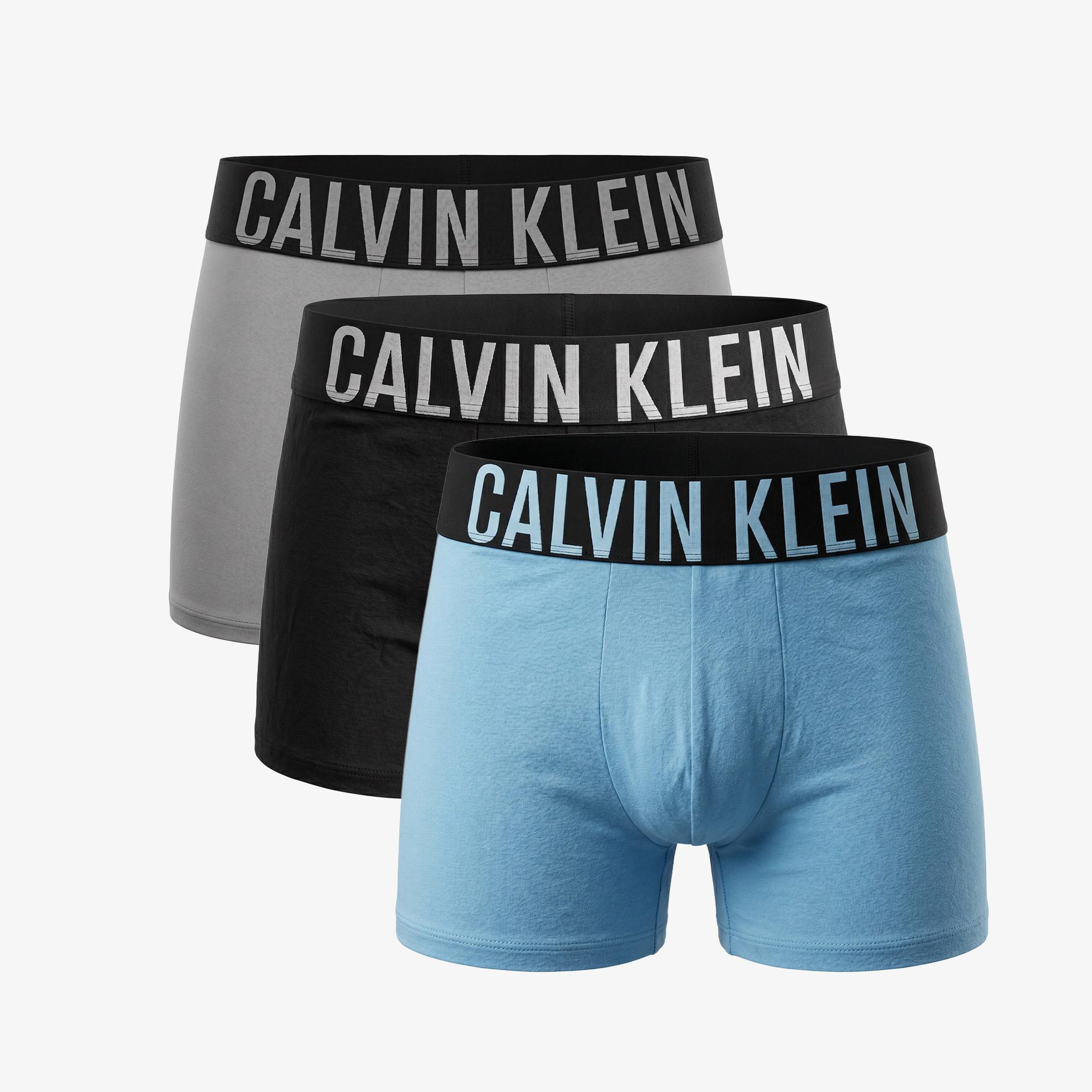 Calvin Klein Trunk 3'lü Erkek Mavi Boxer