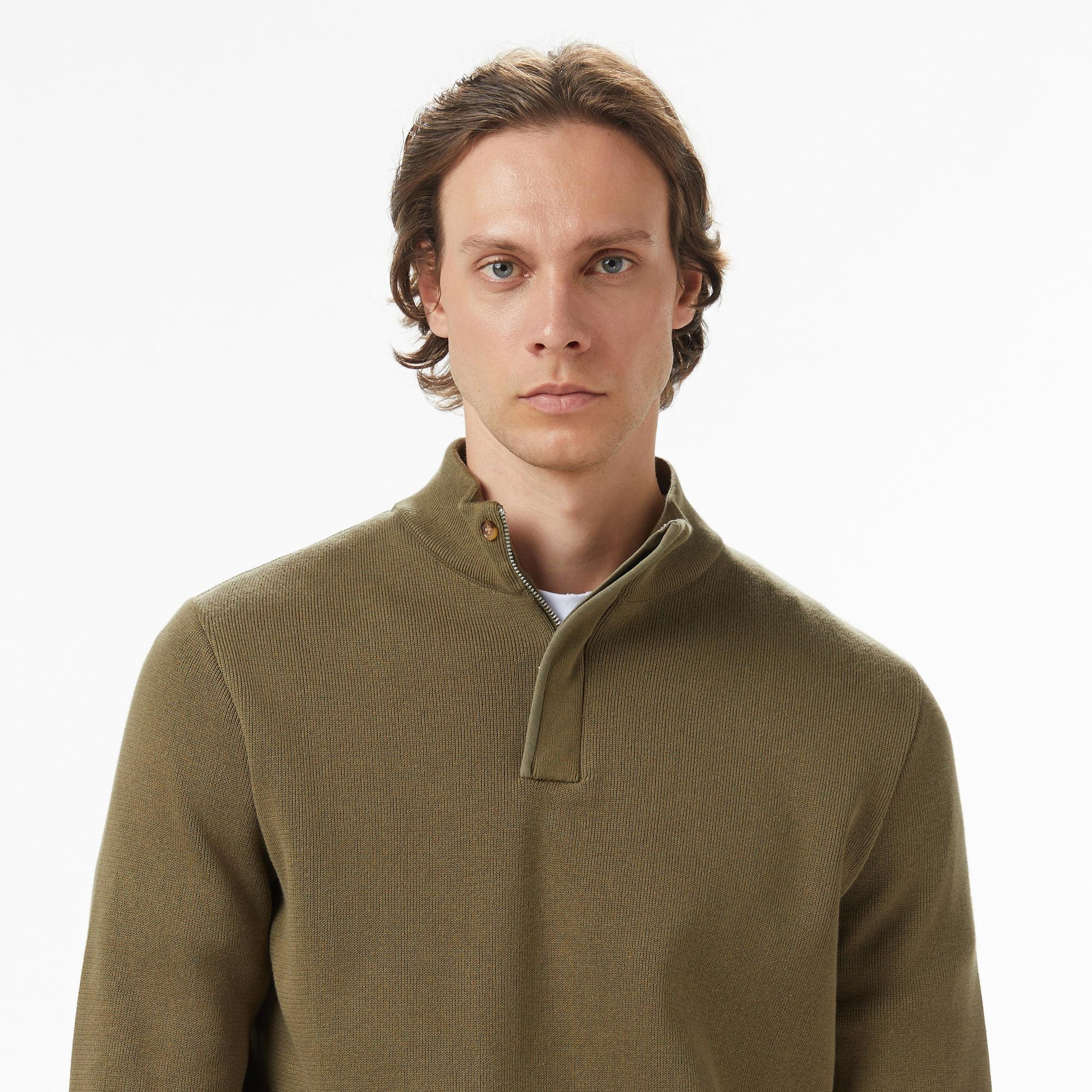 Nautica Erkek Yeşil Classic Fit Kazak