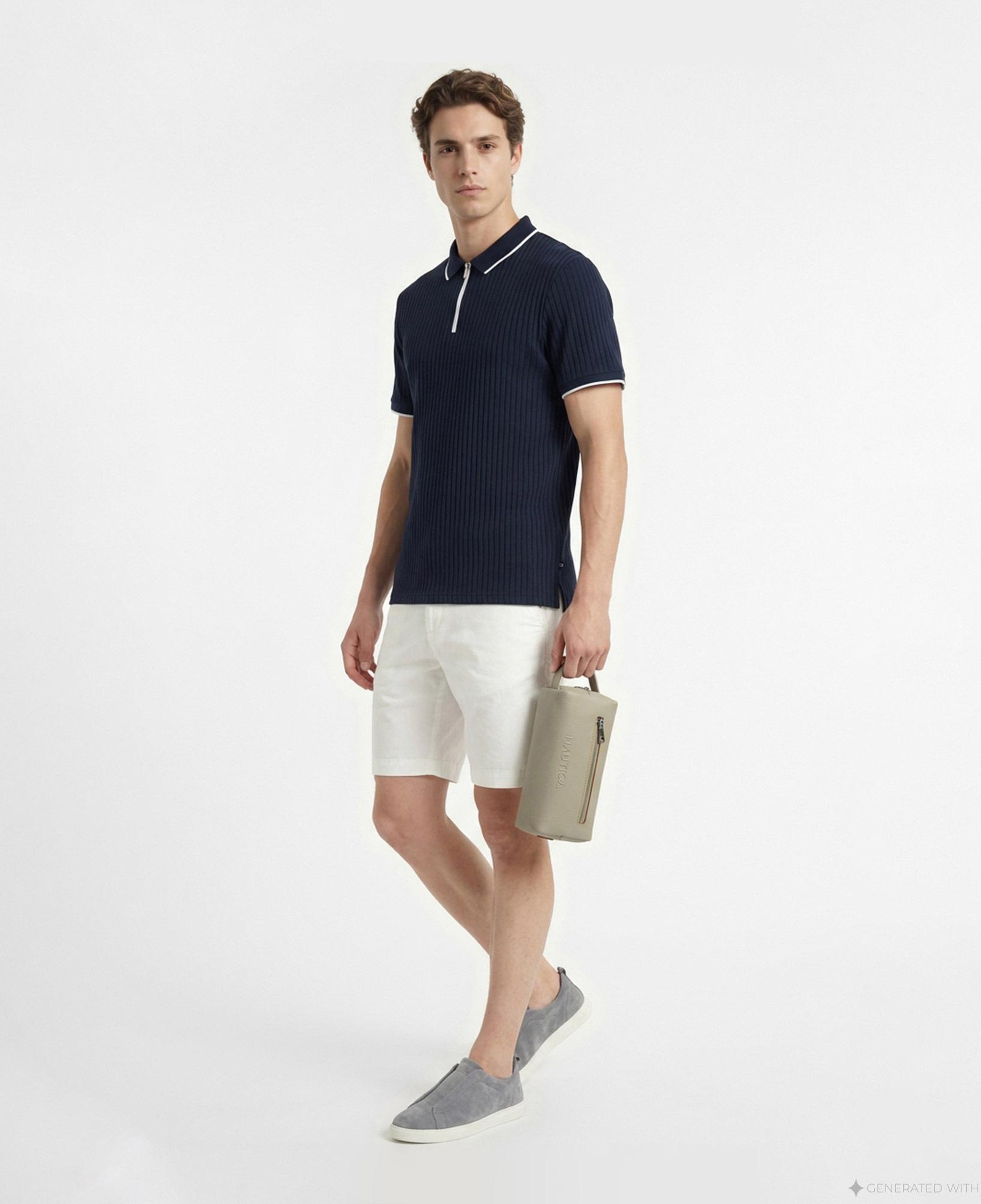Nautica Erkek Lacivert Regular Fit Polo Yaka T-Shirt