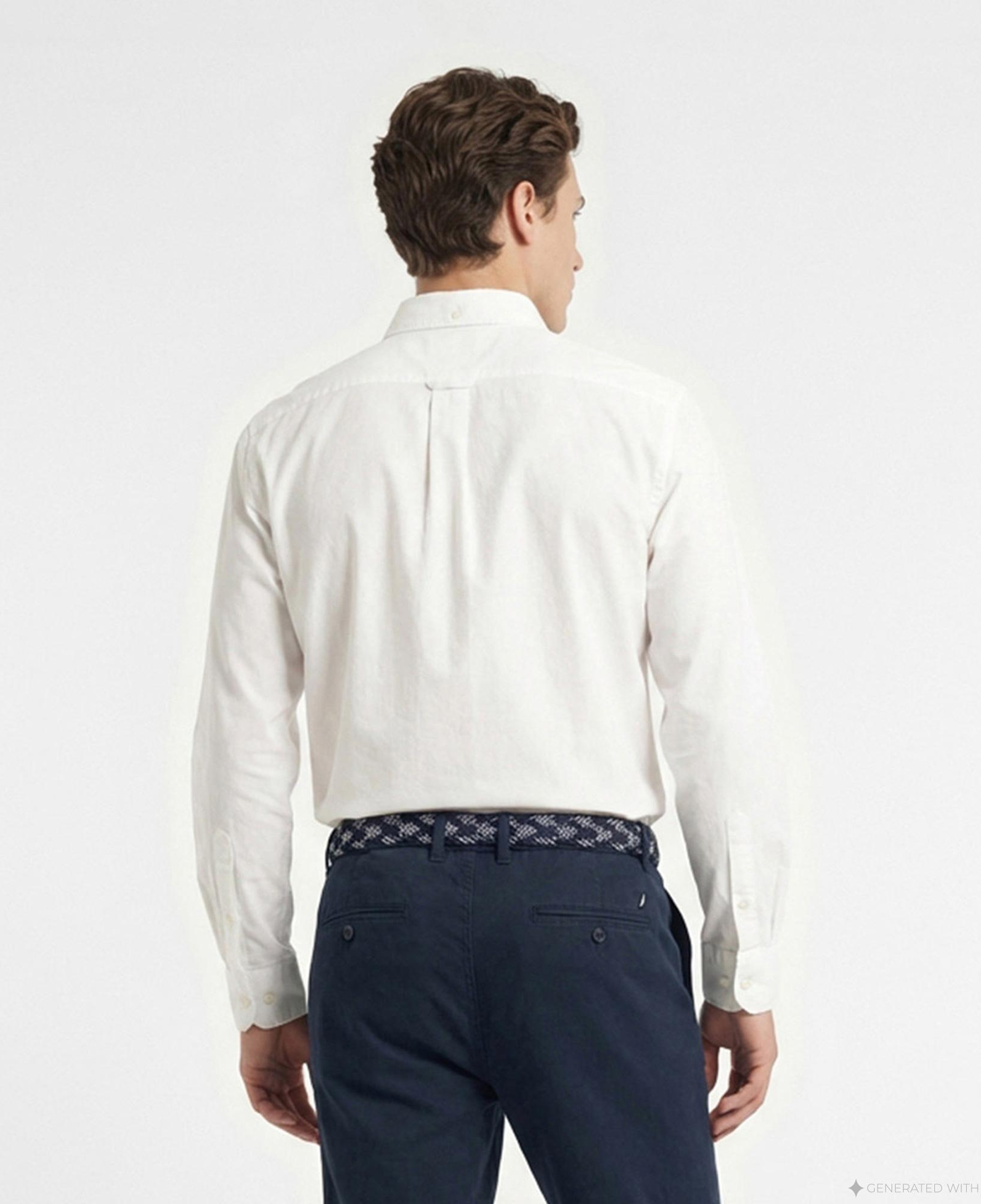 Nautica Erkek Beyaz Regular Fit Gömlek