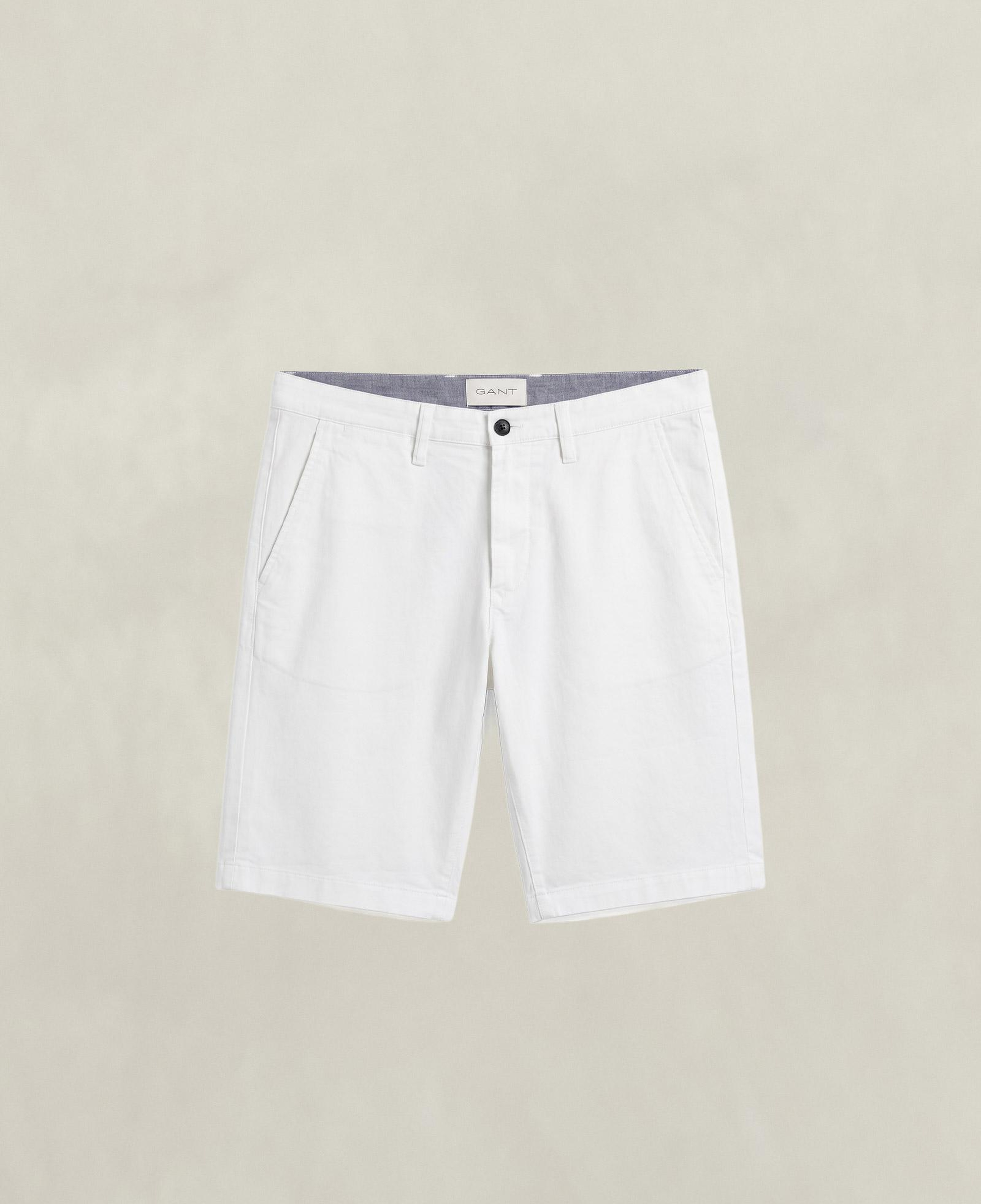 GANT Erkek Beyaz Relaxed Fit Chino Şort