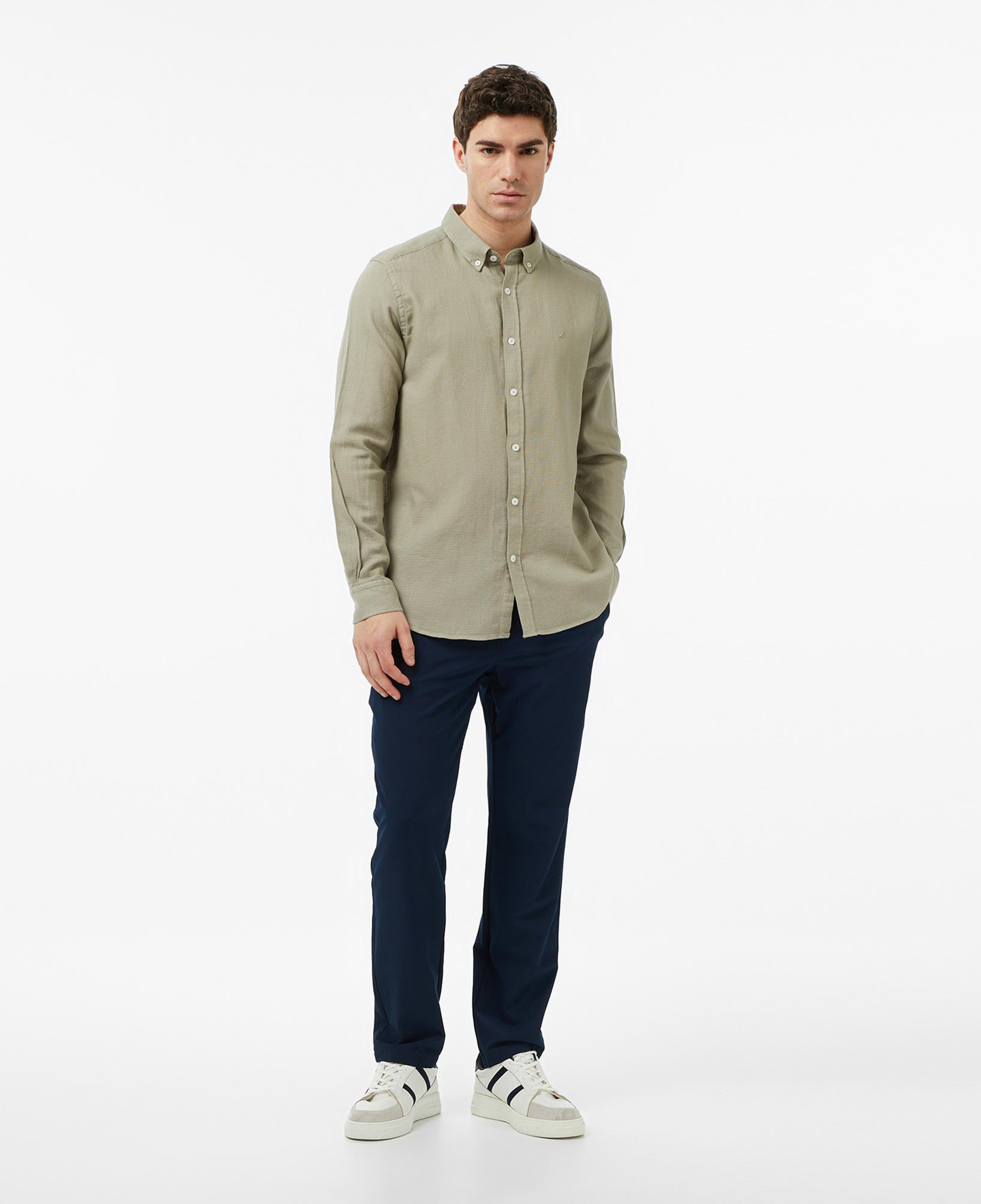 Nautica Erkek Yeşil Regular Fit Gömlek