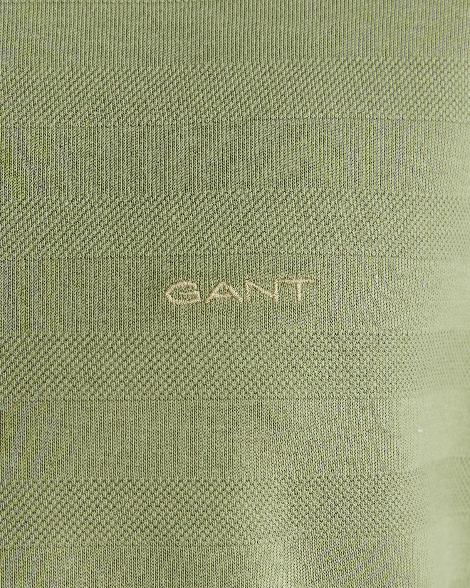 GANT Erkek Yeşil Bisiklet Yaka Regular Fit T-Shirt