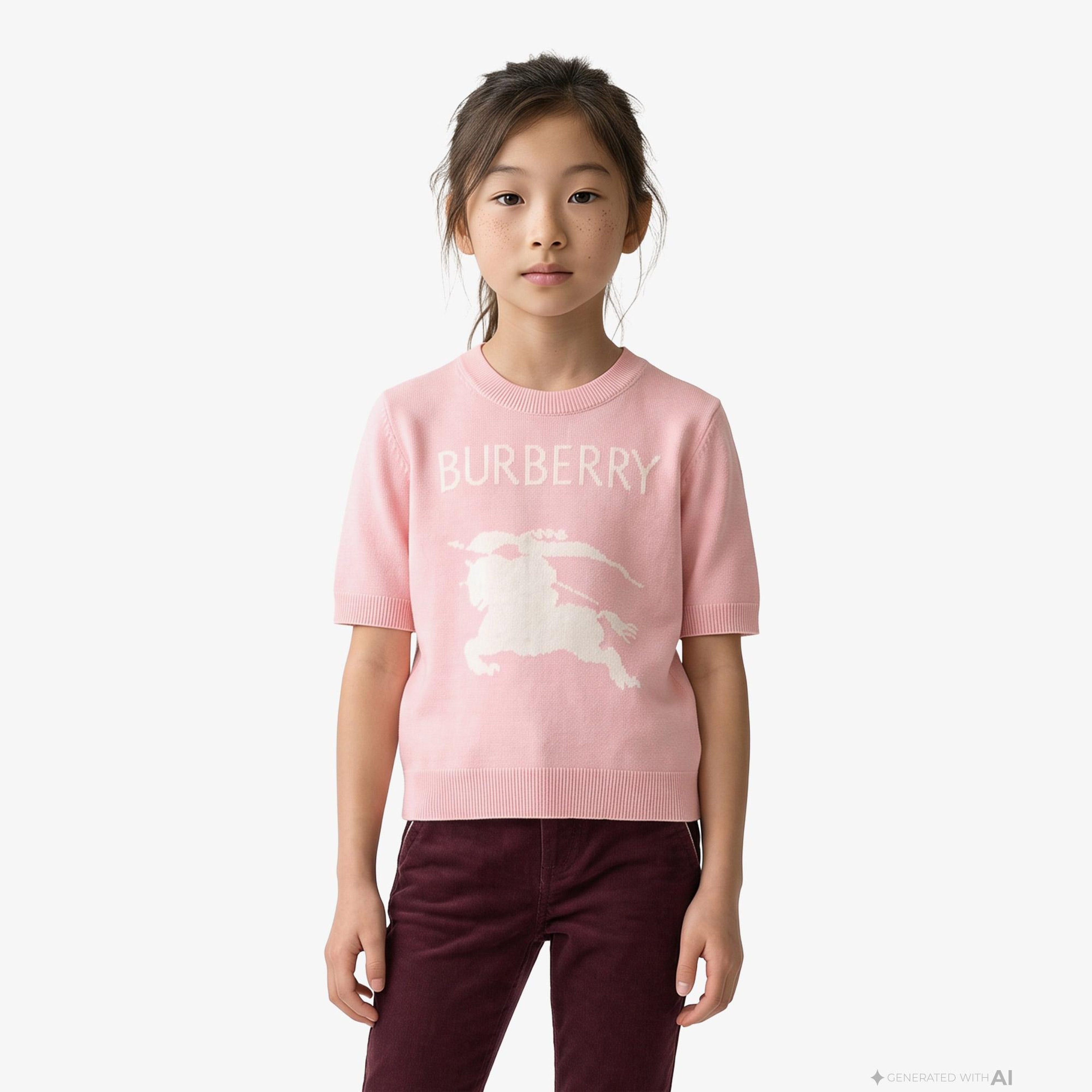 Burberry Thea Çocuk Pembe Triko
