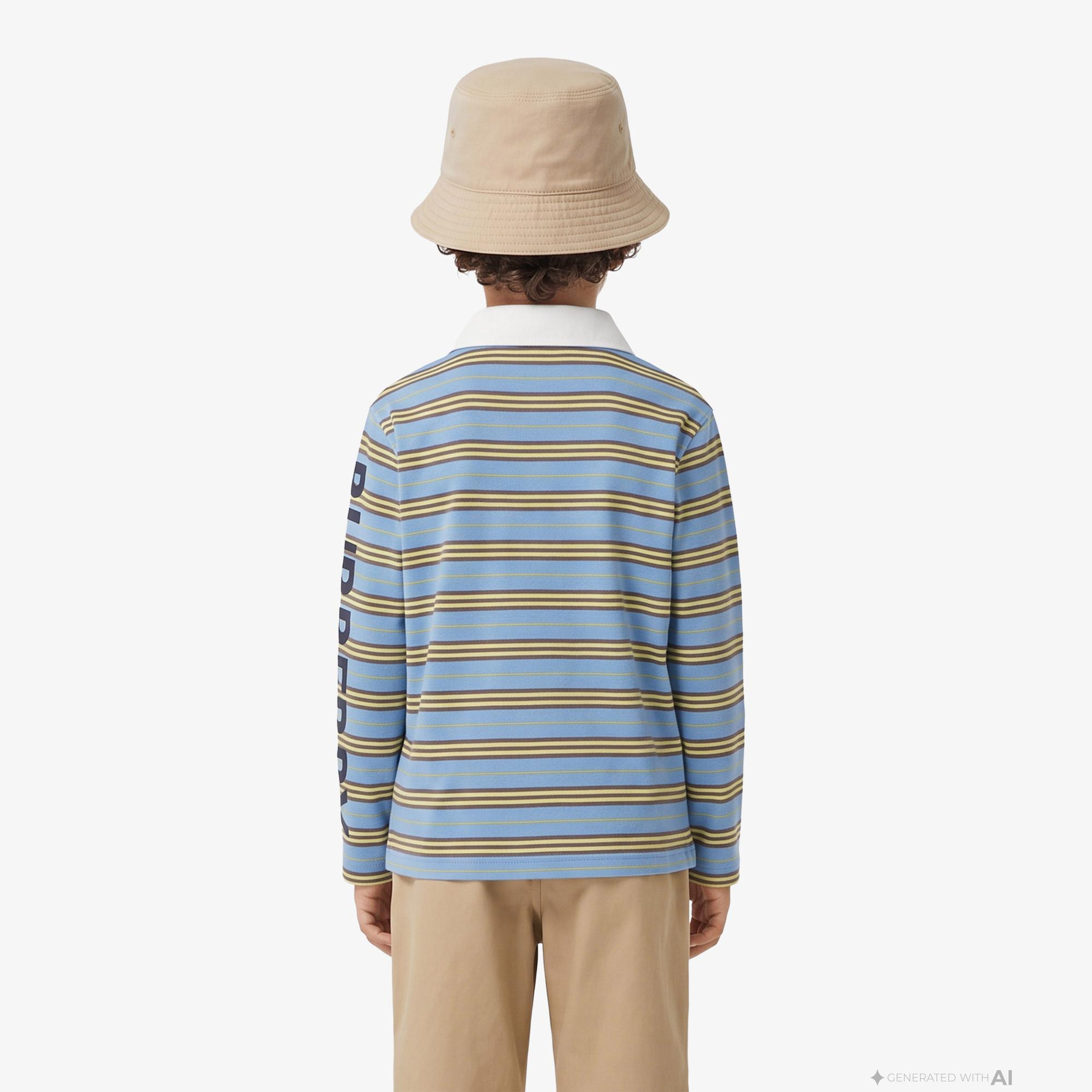 Burberry Burnell Polo Çocuk Mavi Polo