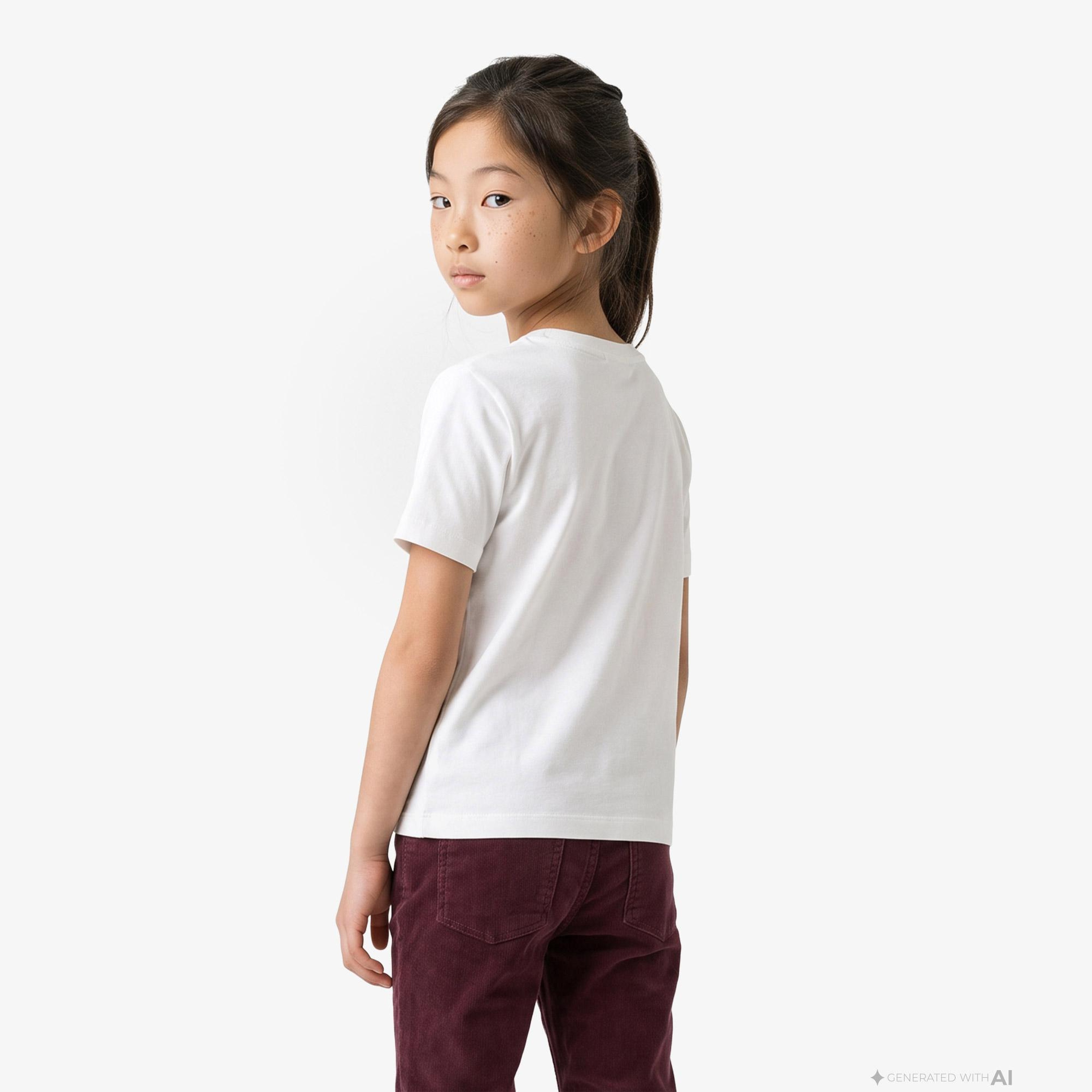 Burberry Cedar Party Çocuk Beyaz T-Shirt