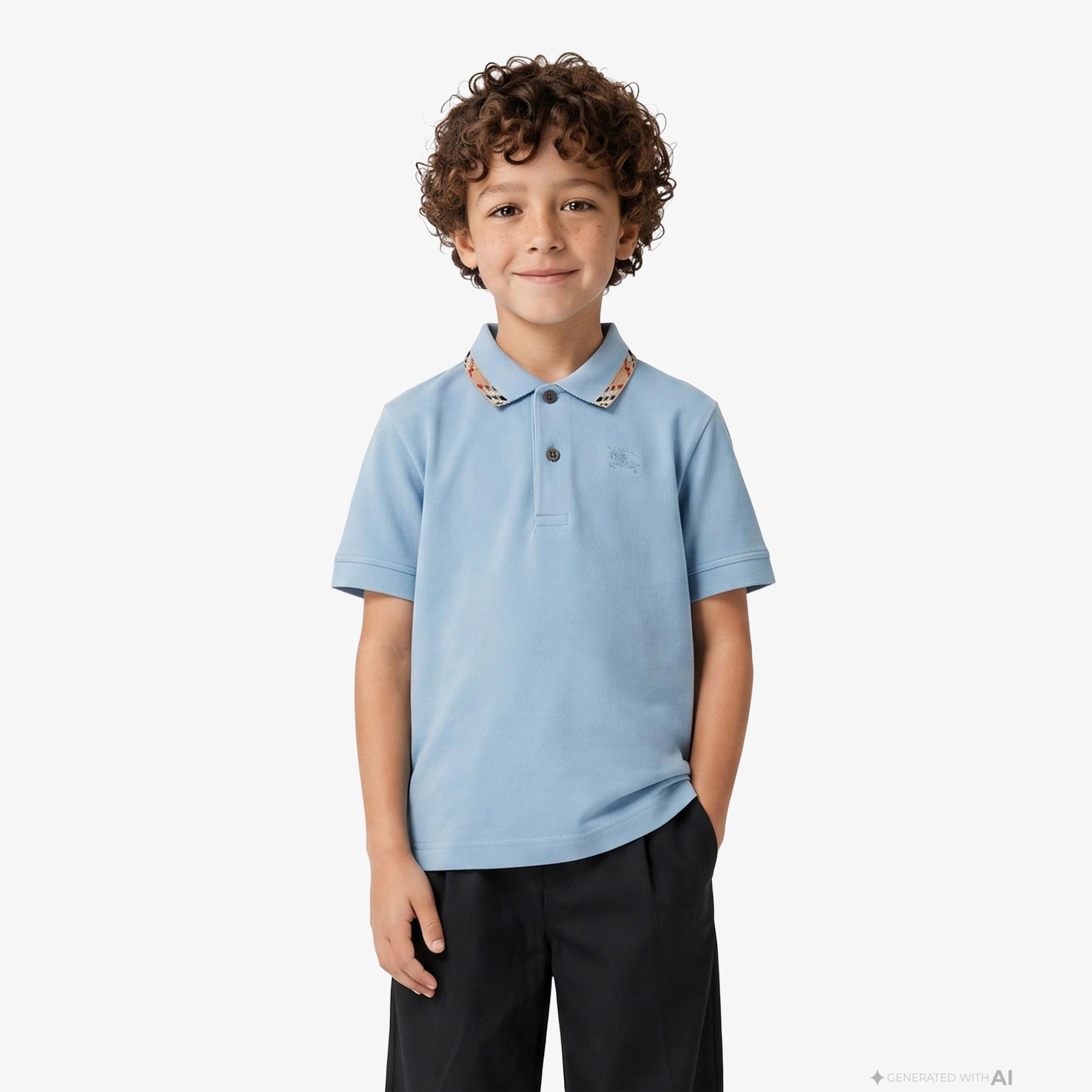 Burberry Johane Çocuk Mavi Polo