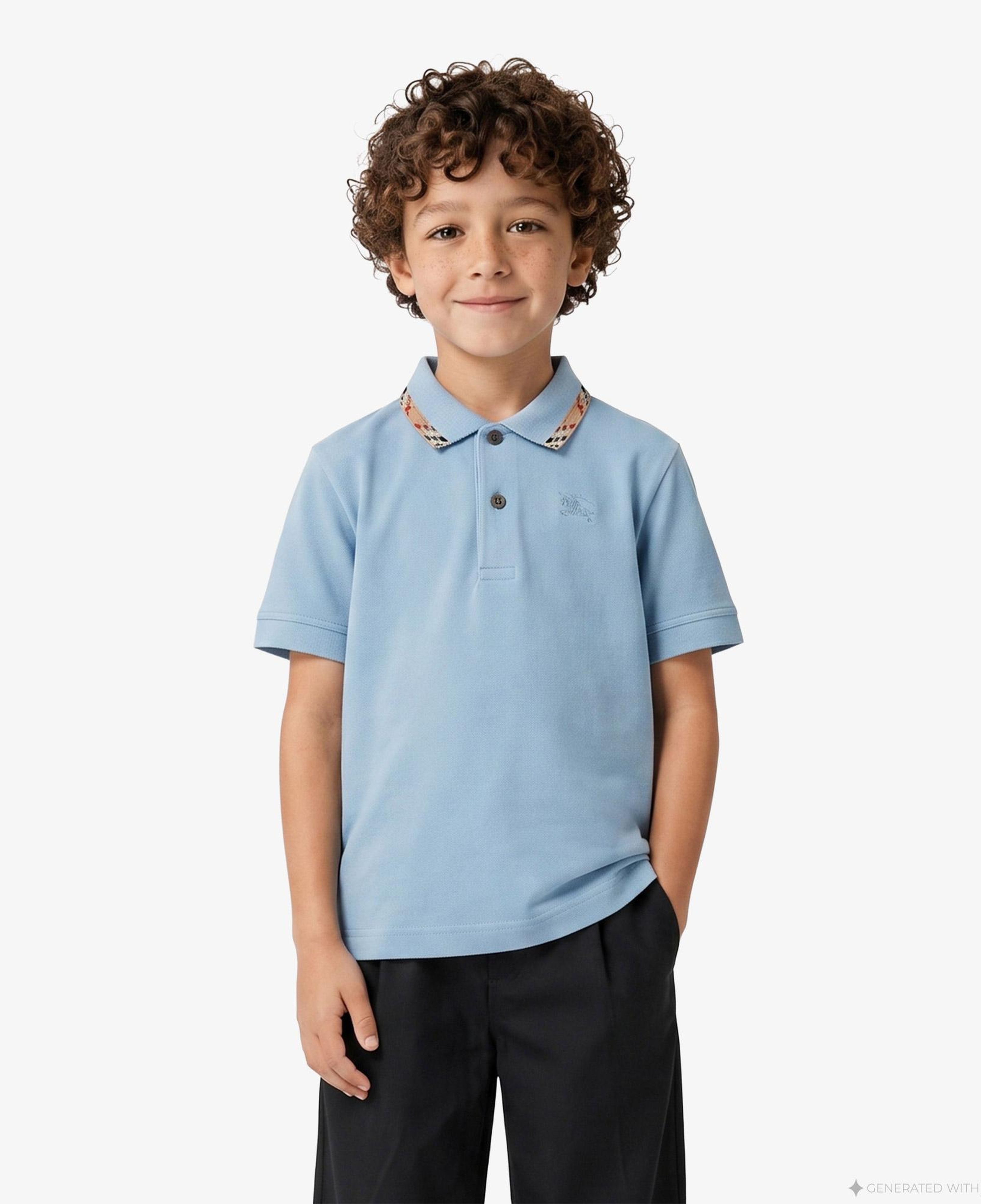 Burberry Johane Çocuk Mavi Polo