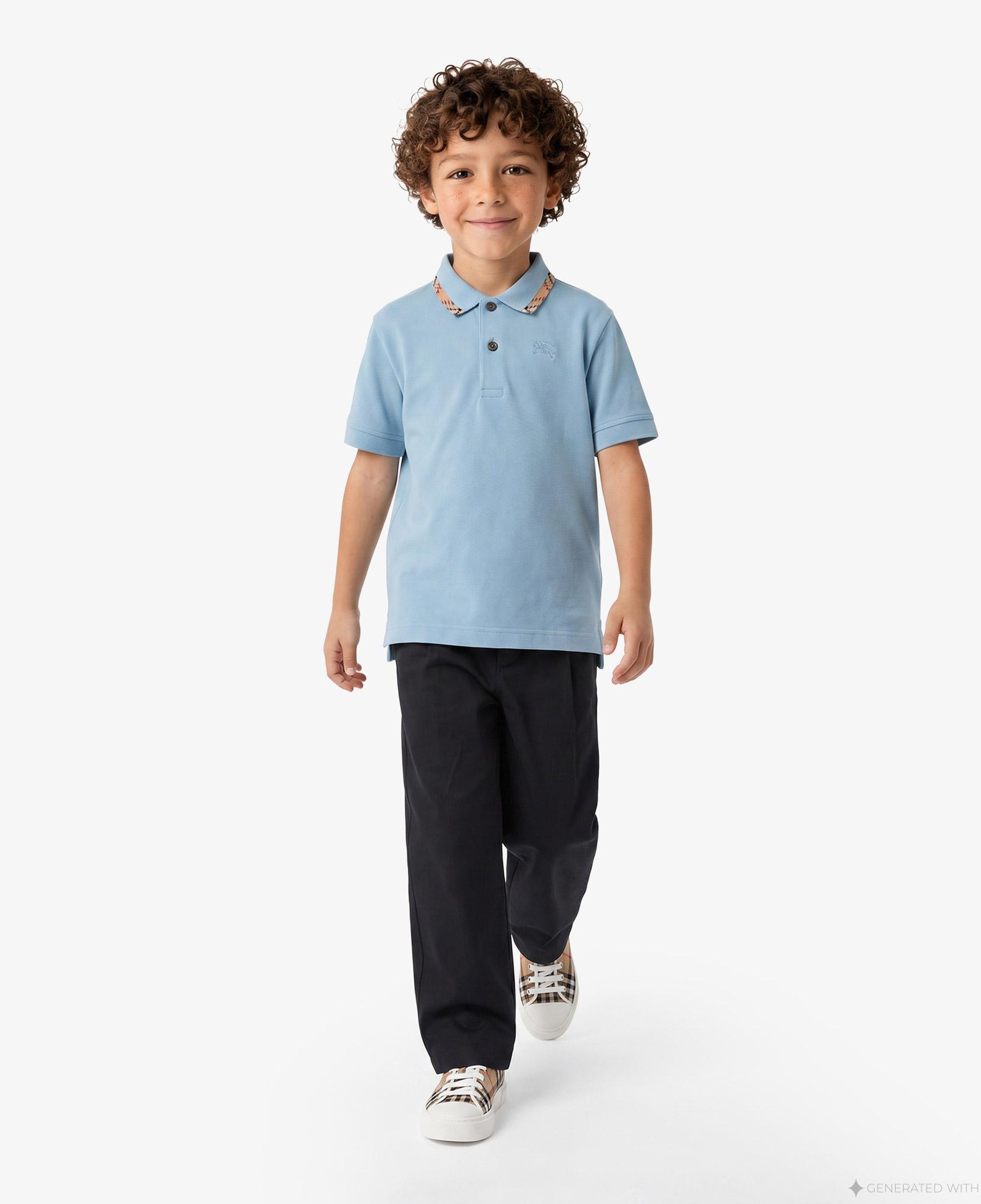 Burberry Johane Çocuk Mavi Polo