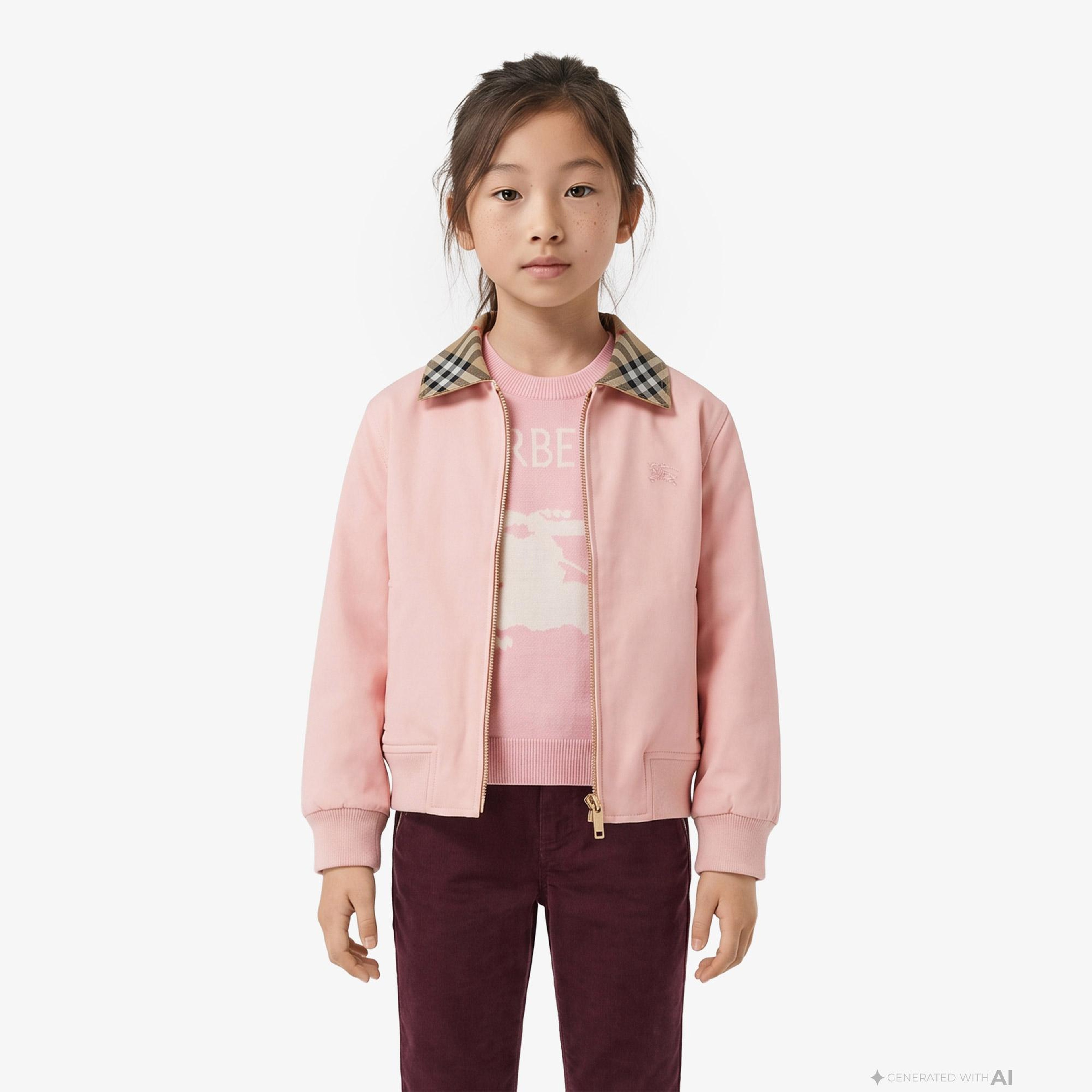 Burberry Hayfield Çocuk Pembe Ceket