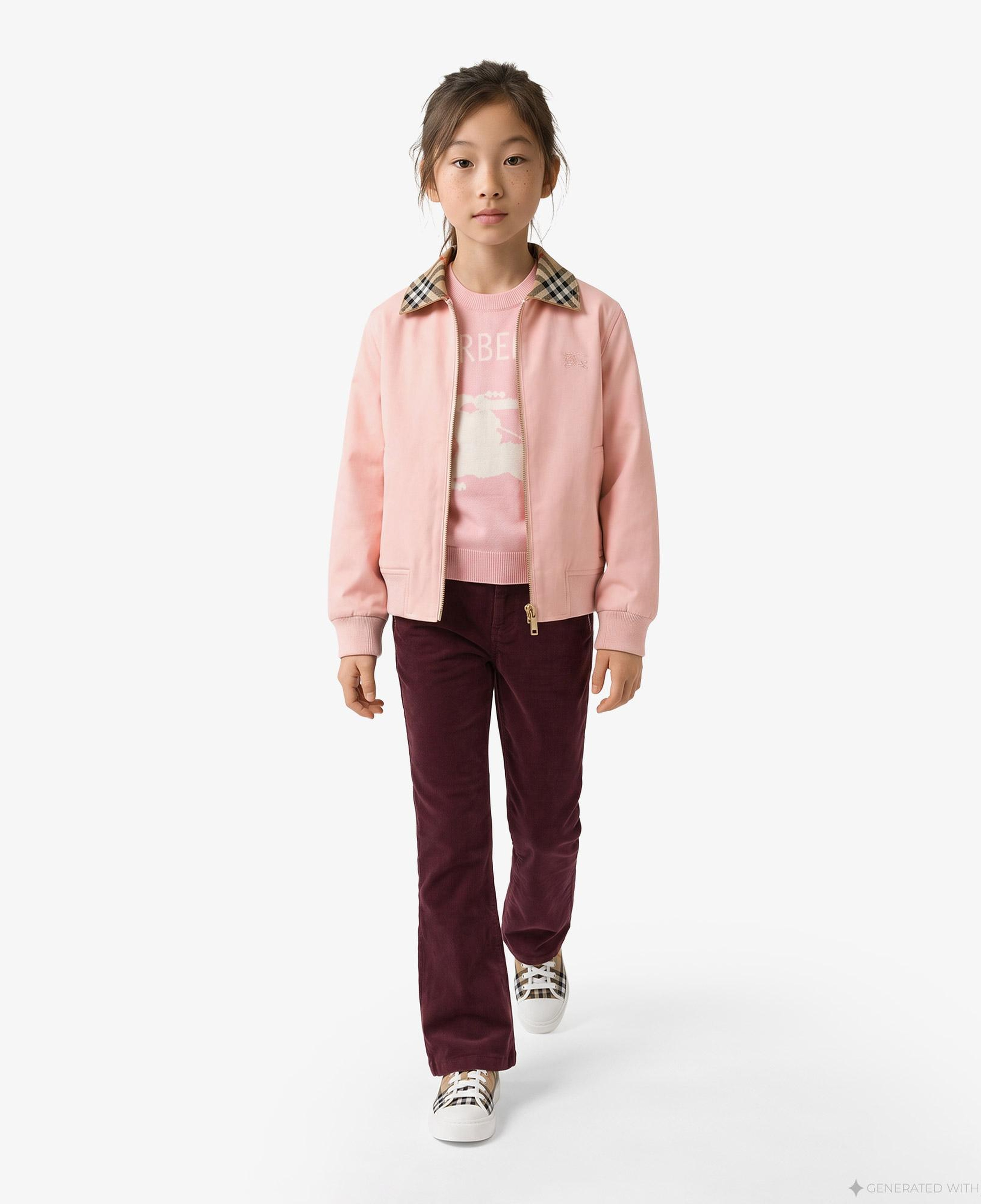 Burberry Hayfield Çocuk Pembe Mont