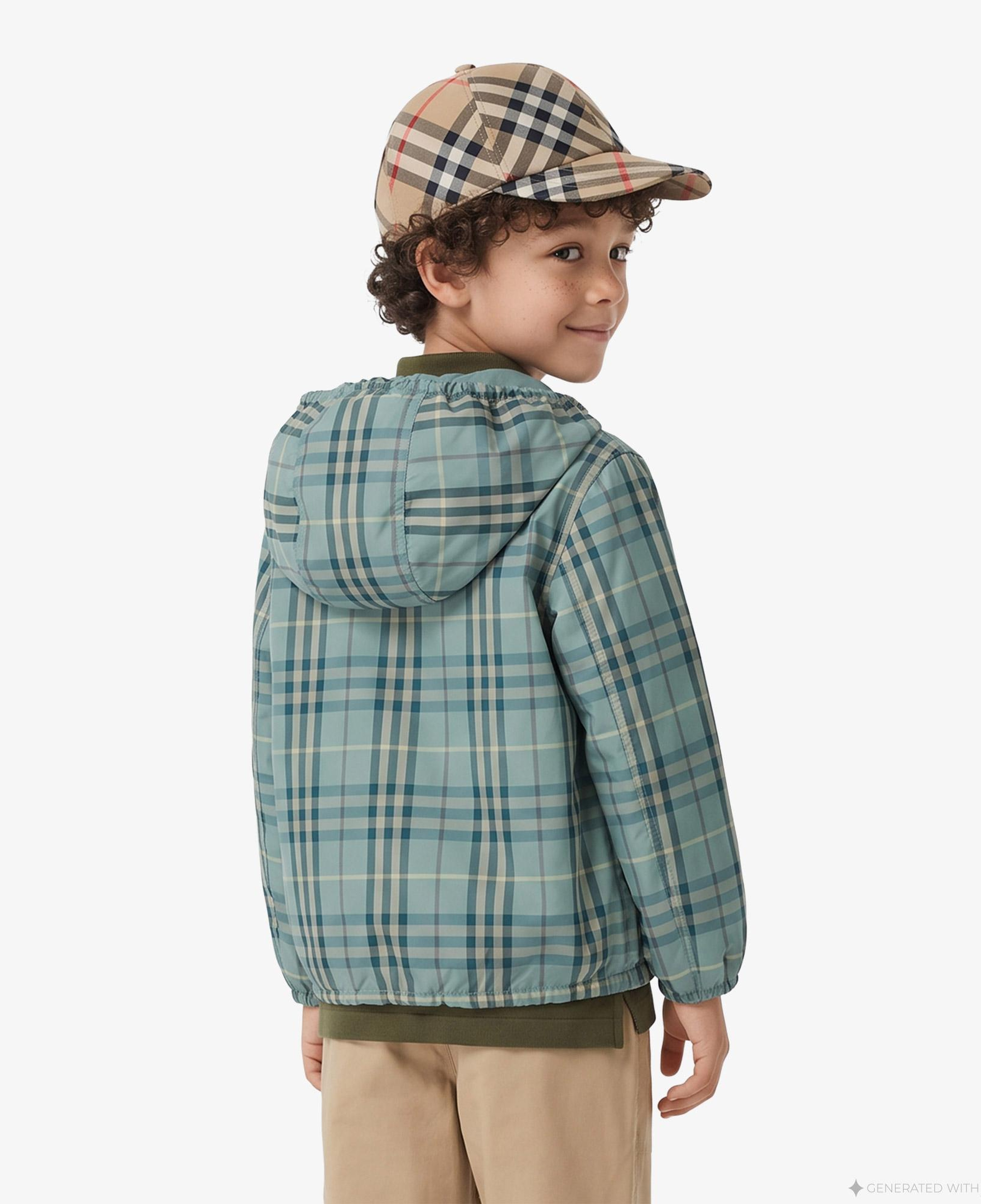 Burberry Reece Chck Çocuk Yeşil Mont