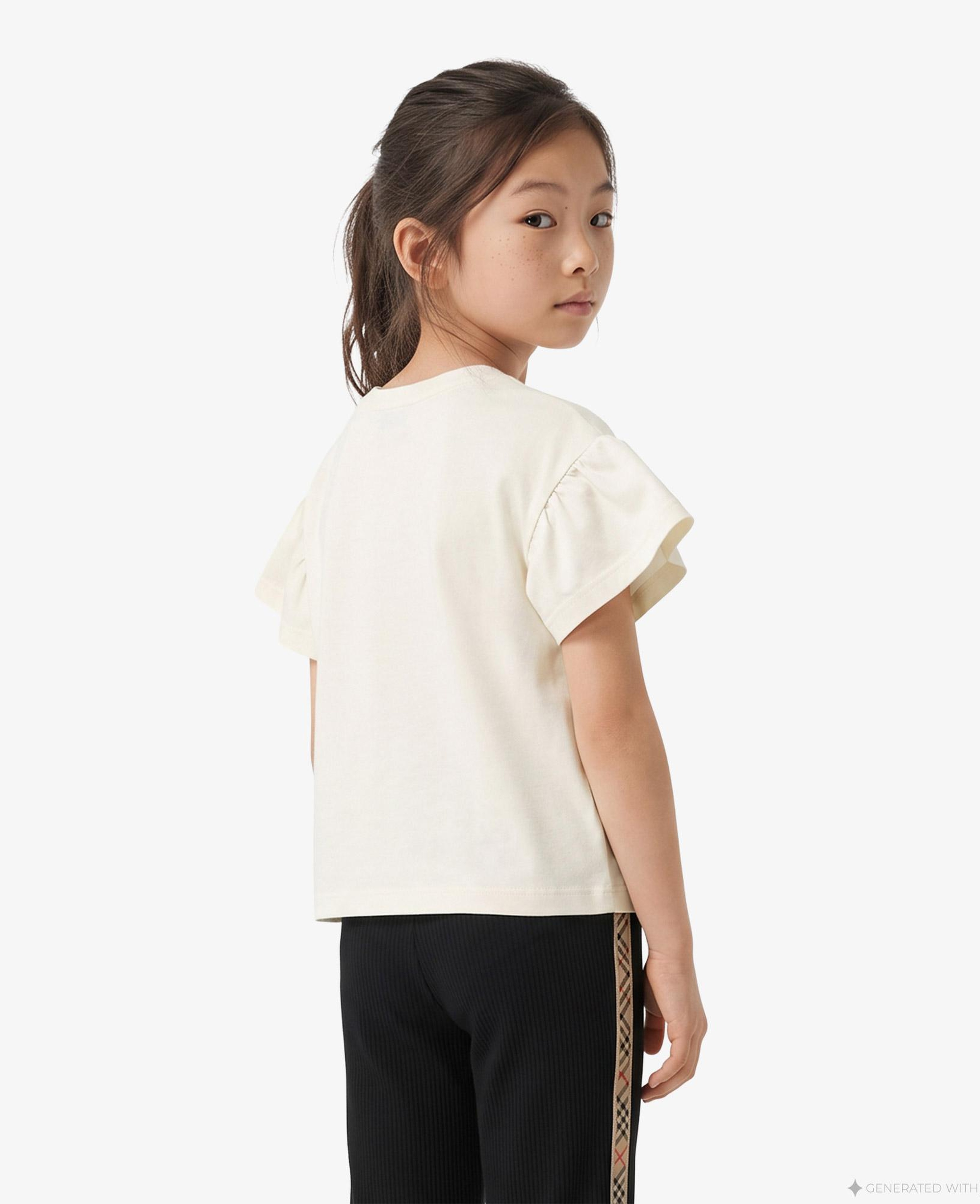 Burberry Roxy Bow Çocuk Beyaz T-Shirt