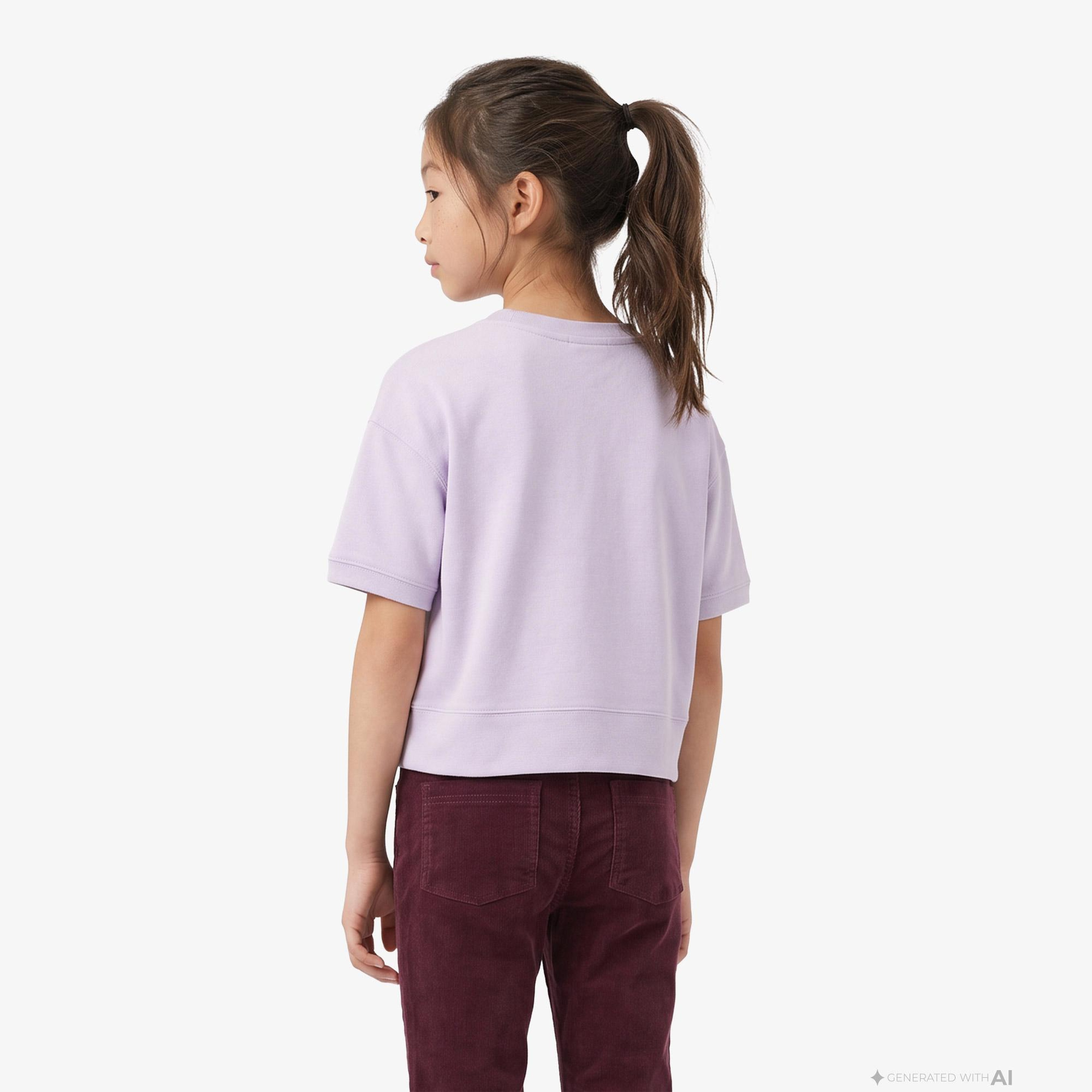 Burberry Pia Bear Çocuk Mor T-Shirt