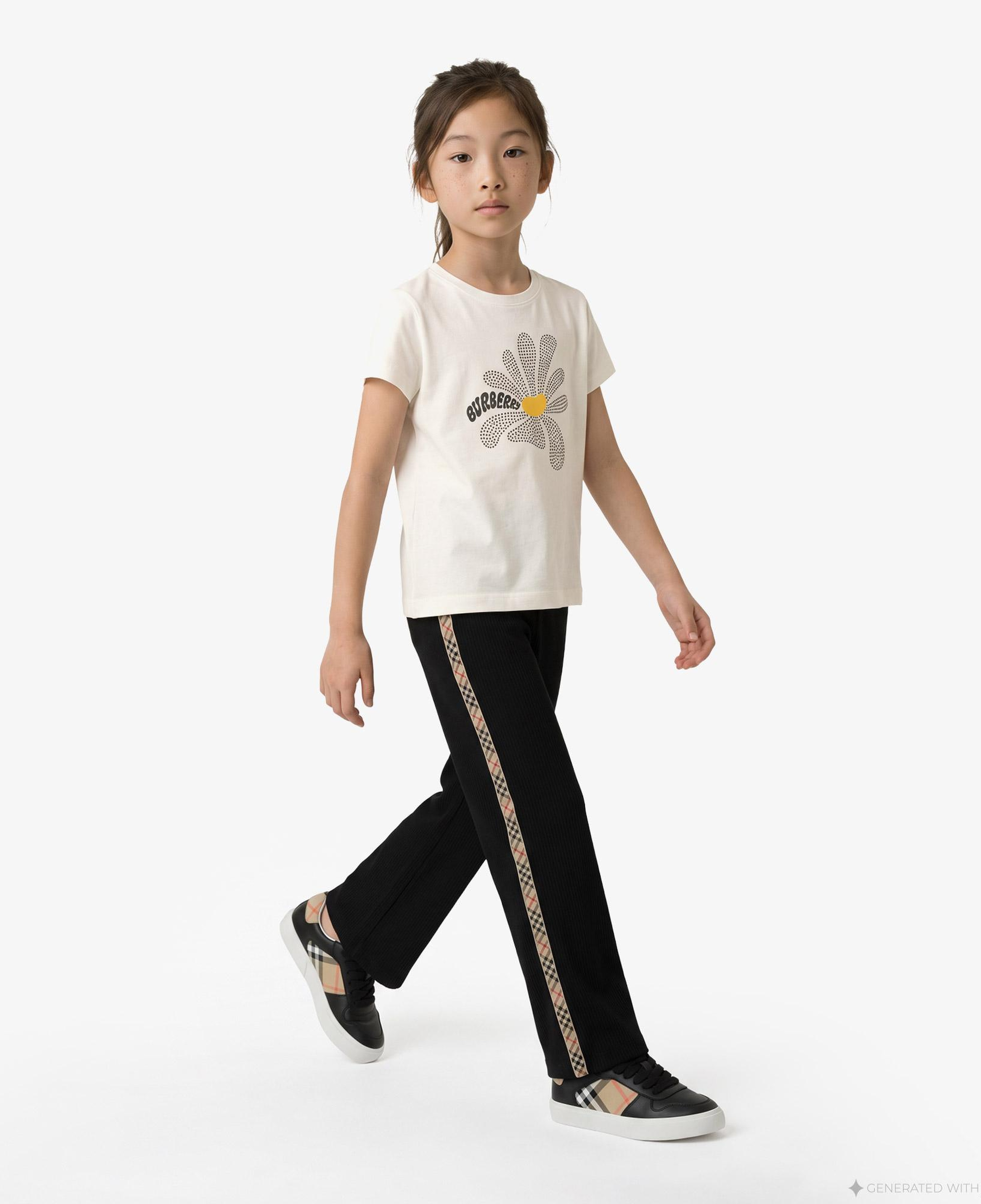 Burberry Pippy Çocuk Beyaz T-Shirt