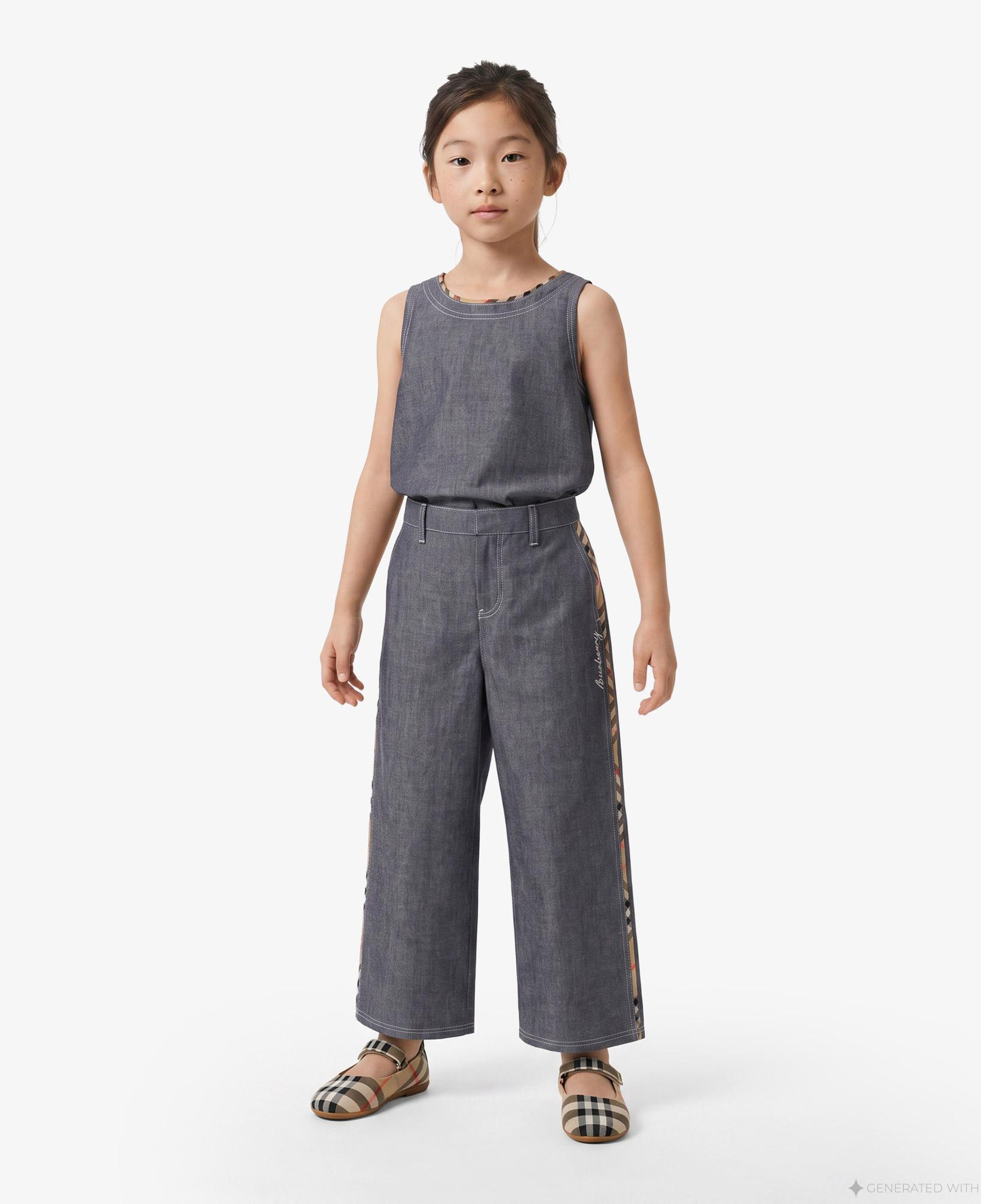 Burberry Celie Çocuk Mavi Pantolon