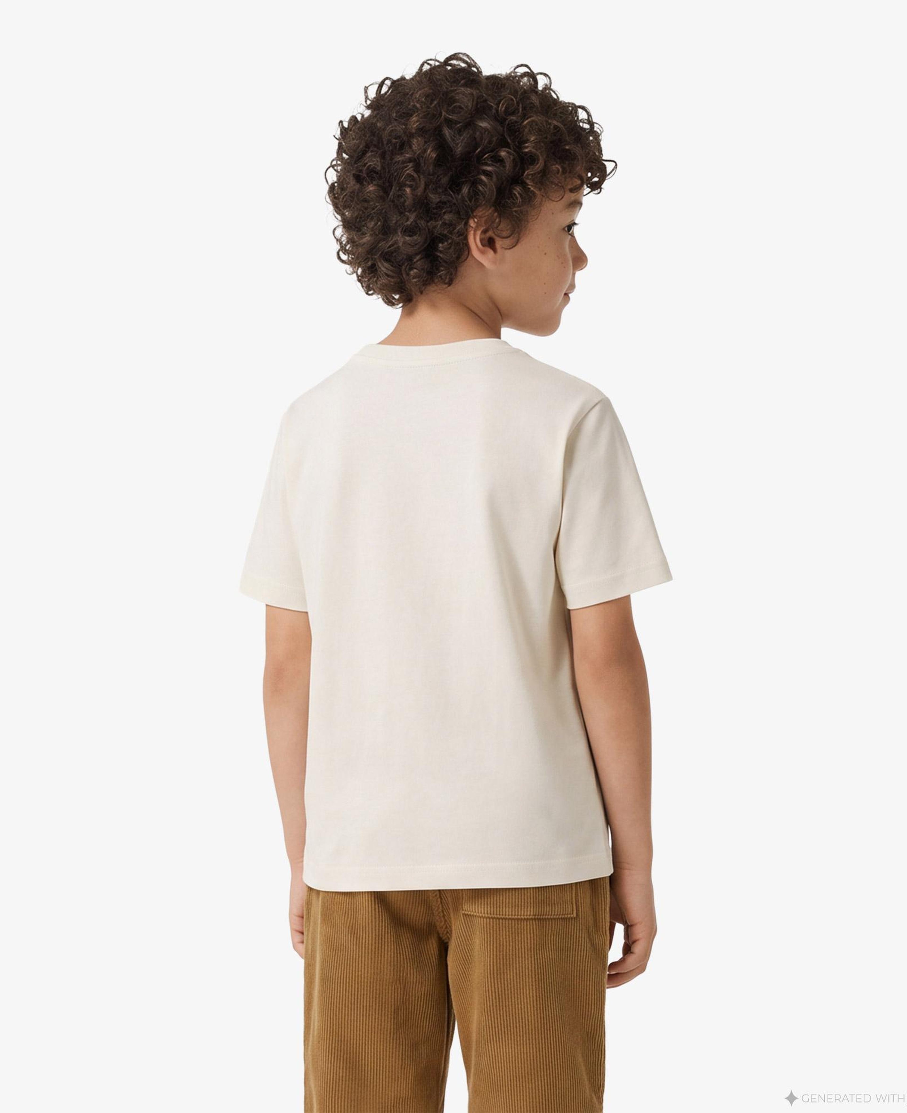 Burberry Cedar Bear Çocuk Beyaz T-Shirt