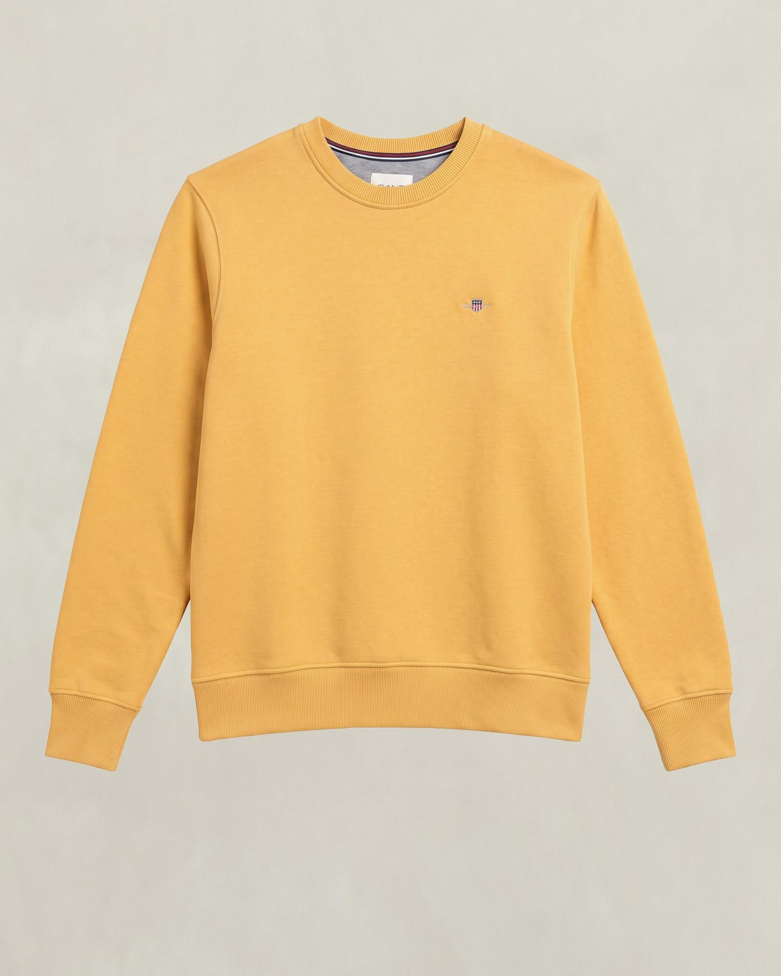 GANT Erkek Sarı Regular Fit Sweatshirt