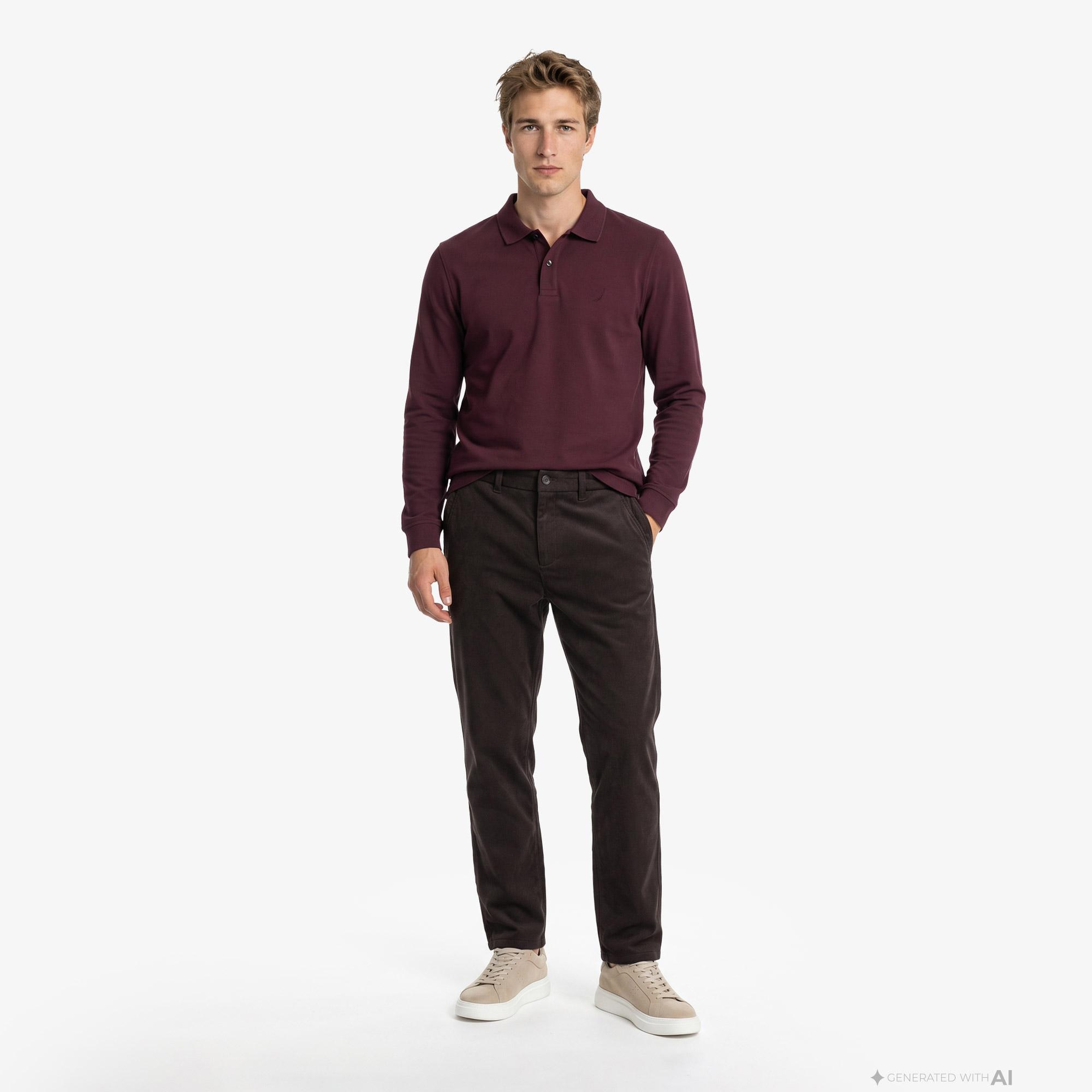 Nautica Erkek Kırmızı Regular Fit Polo Yaka T-Shirt