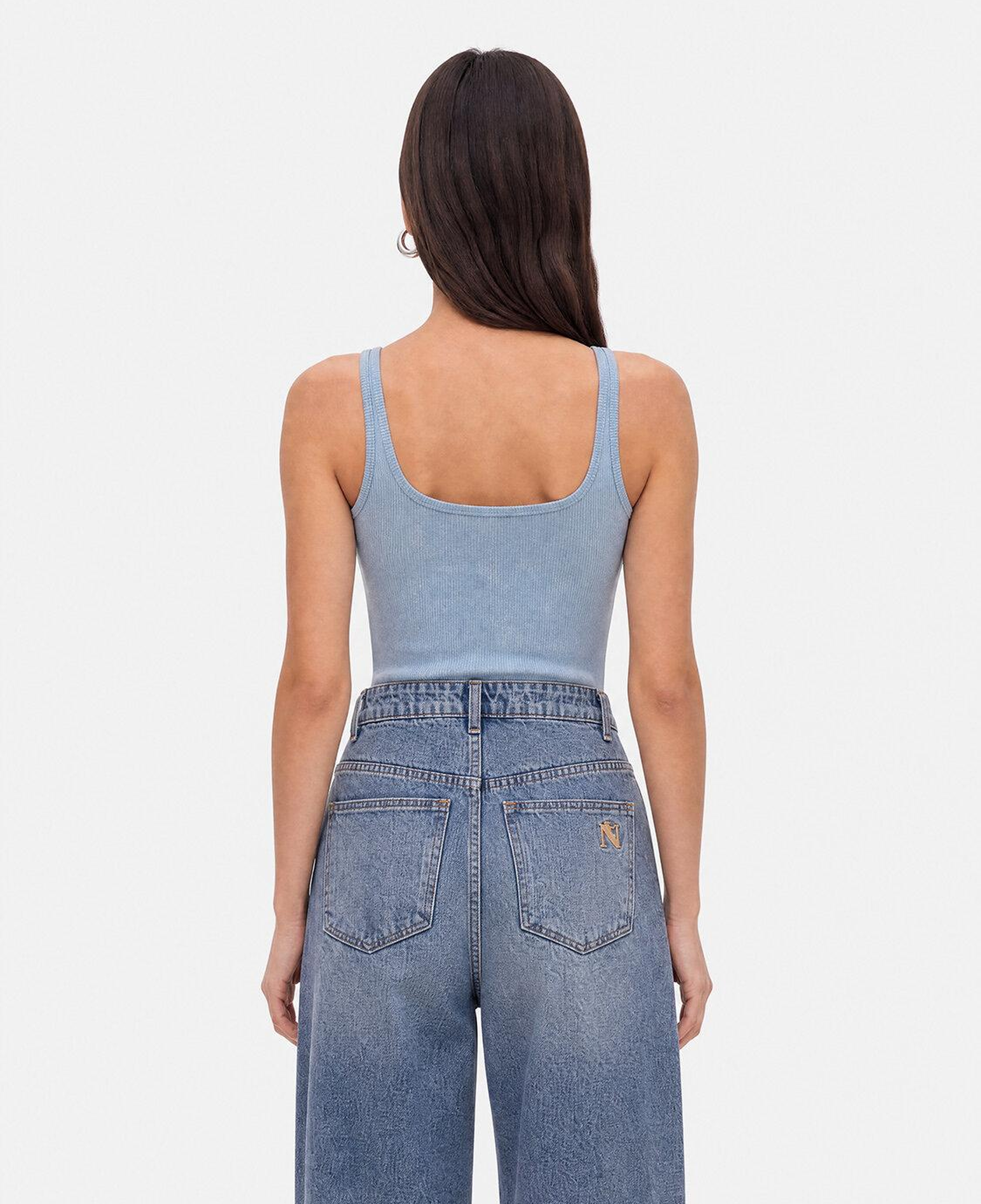 Bisiklet Yaka Crop Top