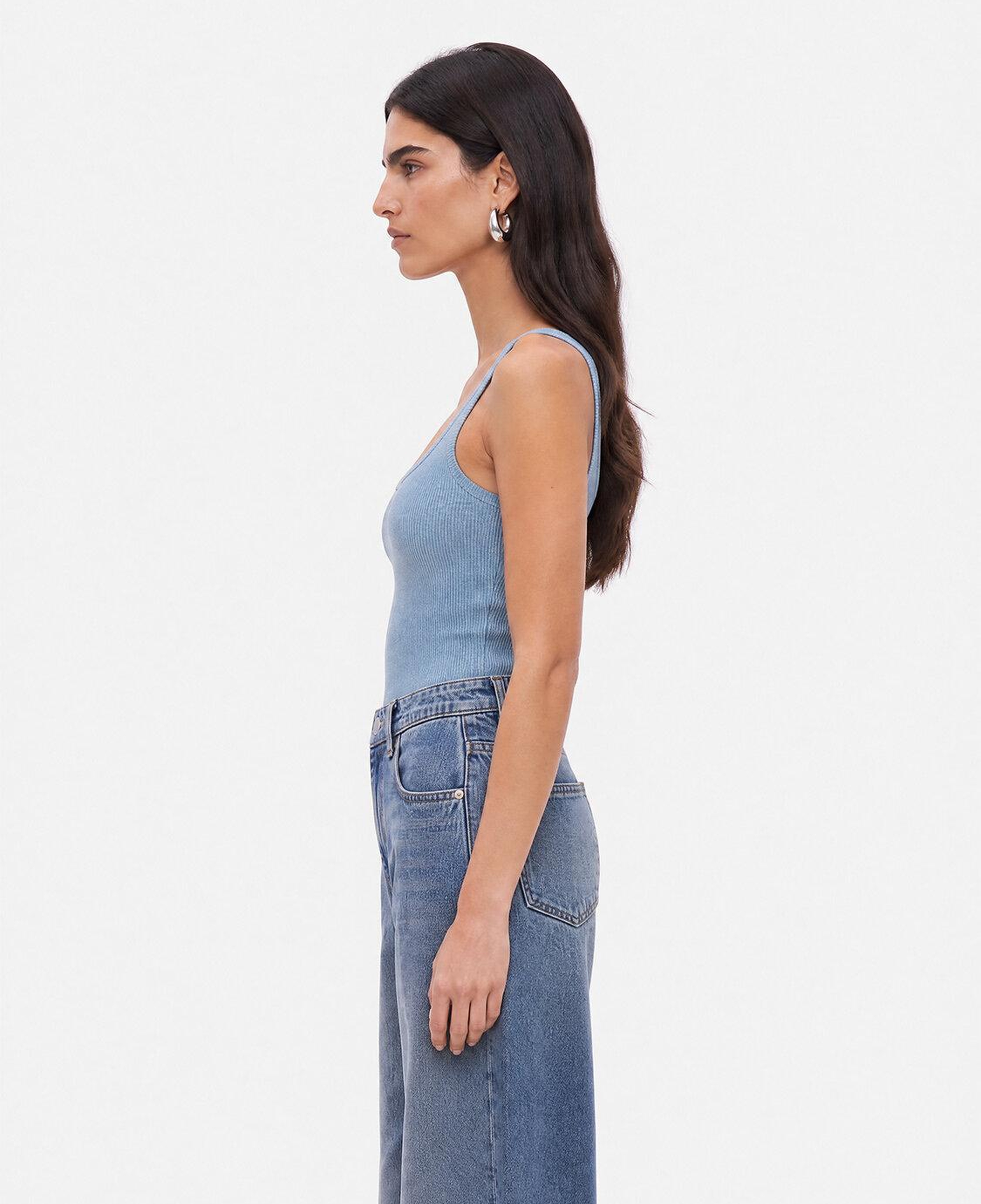 Bisiklet Yaka Crop Top