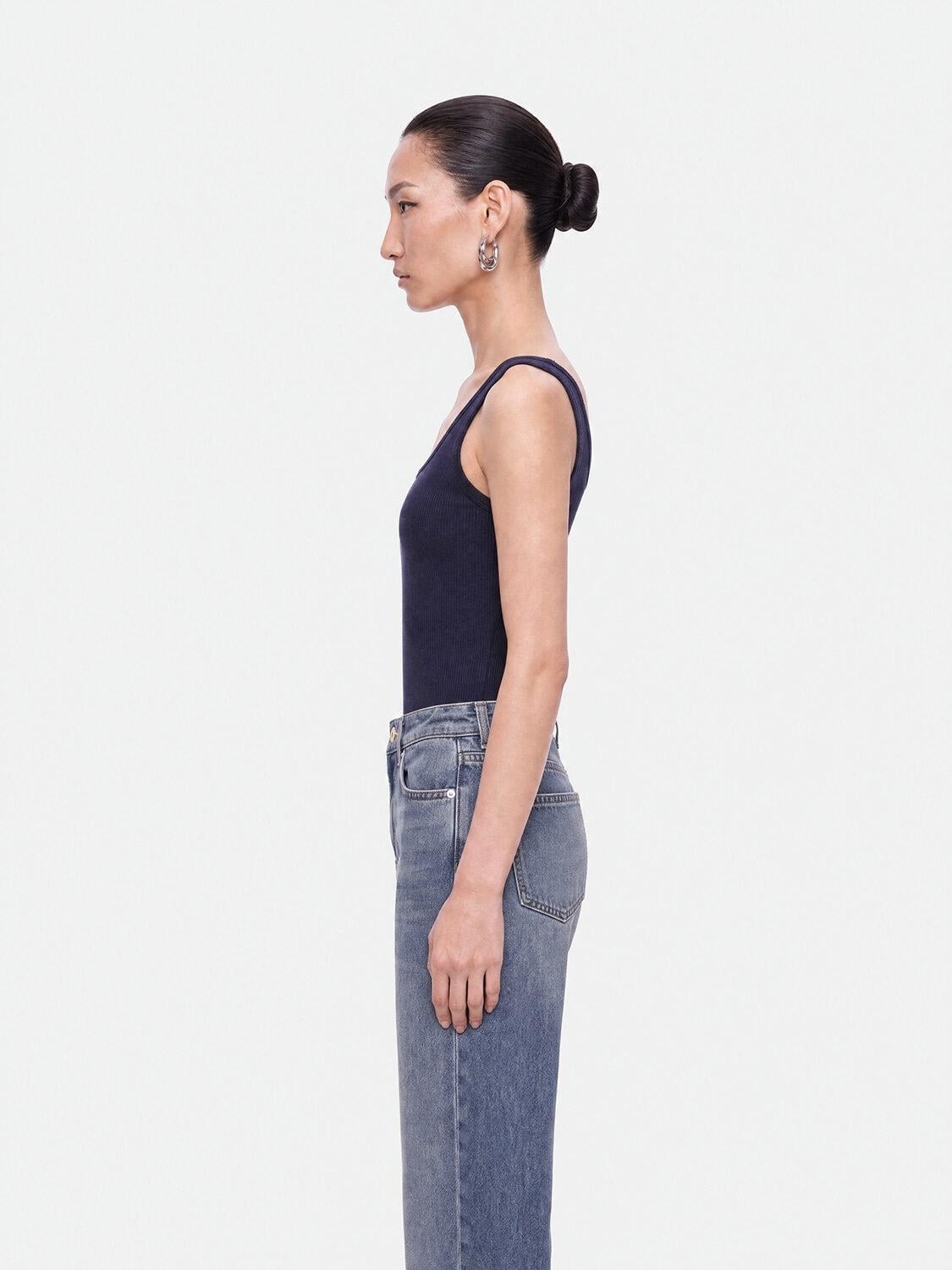 Bisiklet Yaka Crop Top