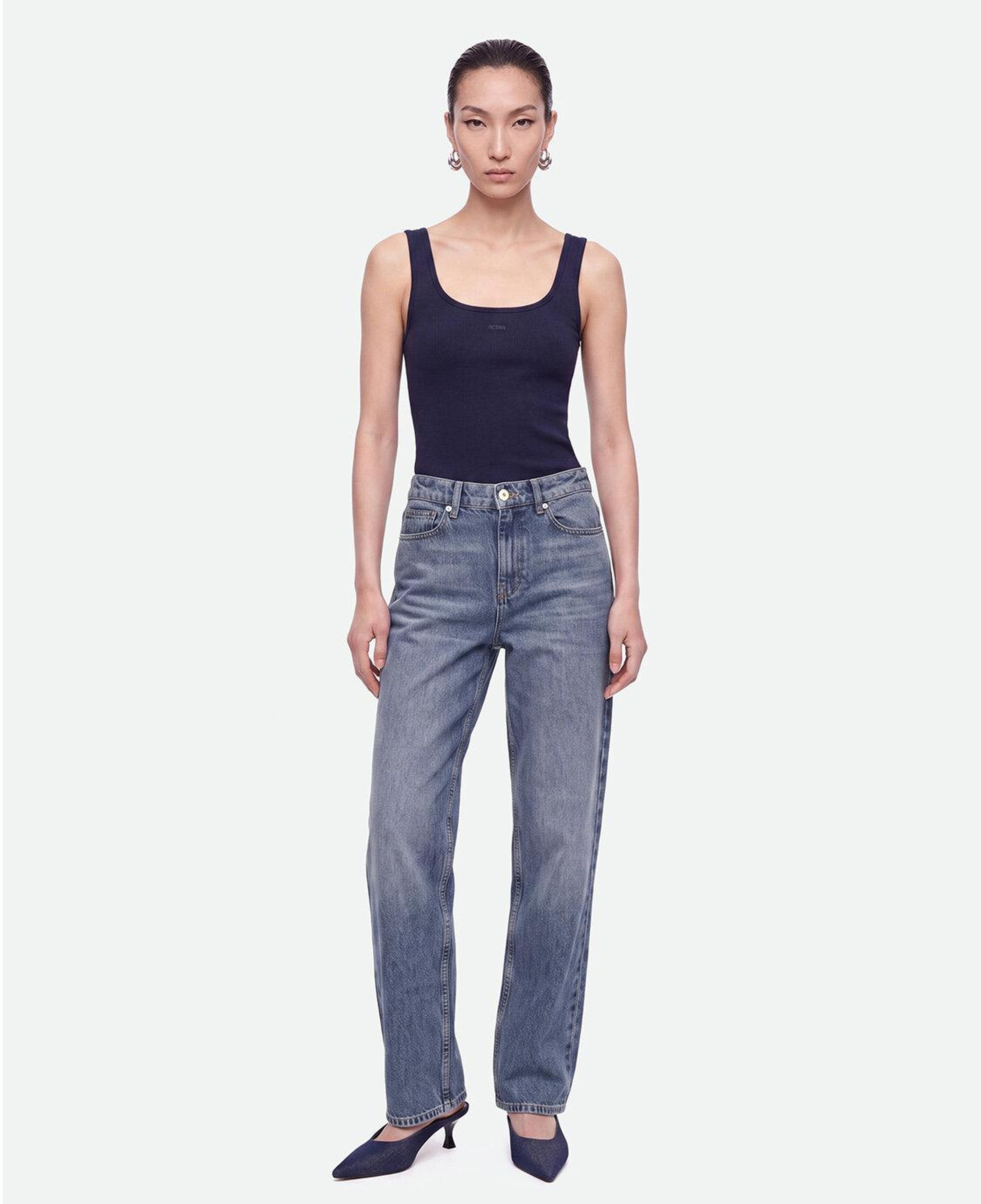 Bisiklet Yaka Crop Top