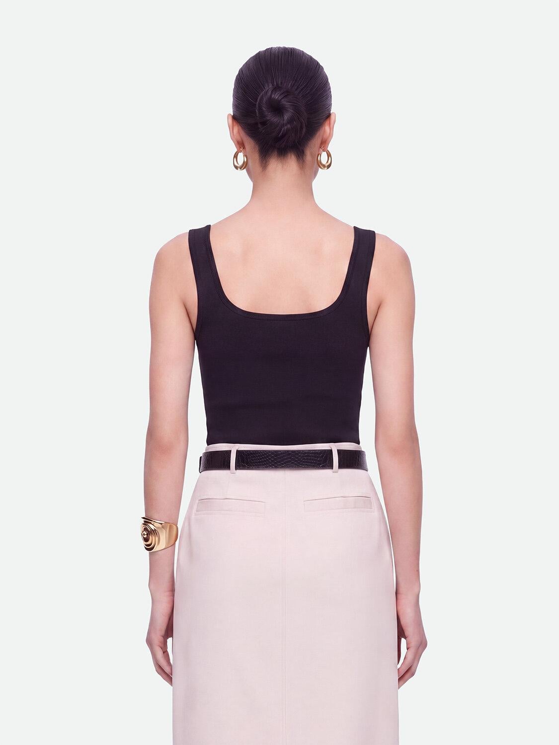 Bisiklet Yaka Crop Top
