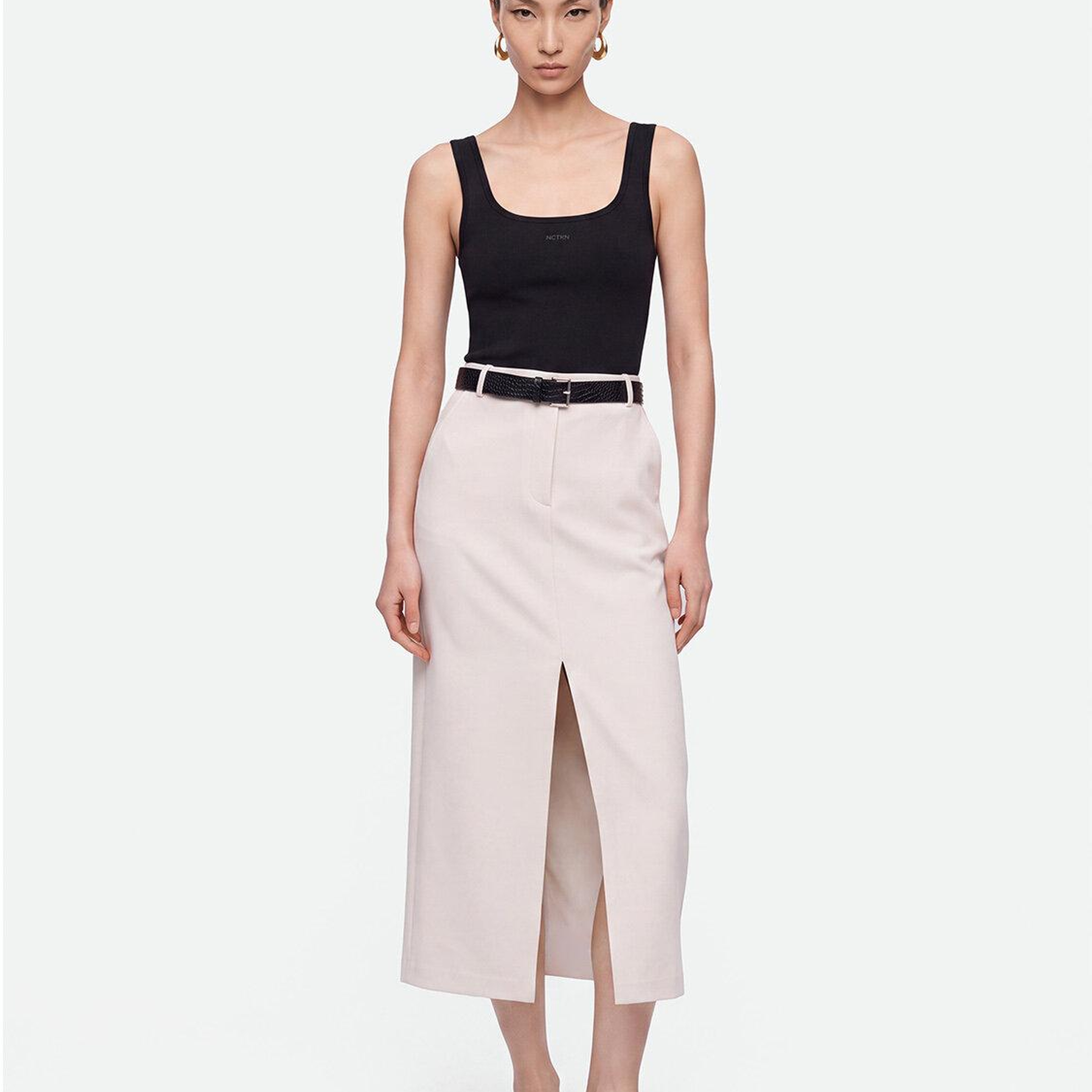 Bisiklet Yaka Crop Top