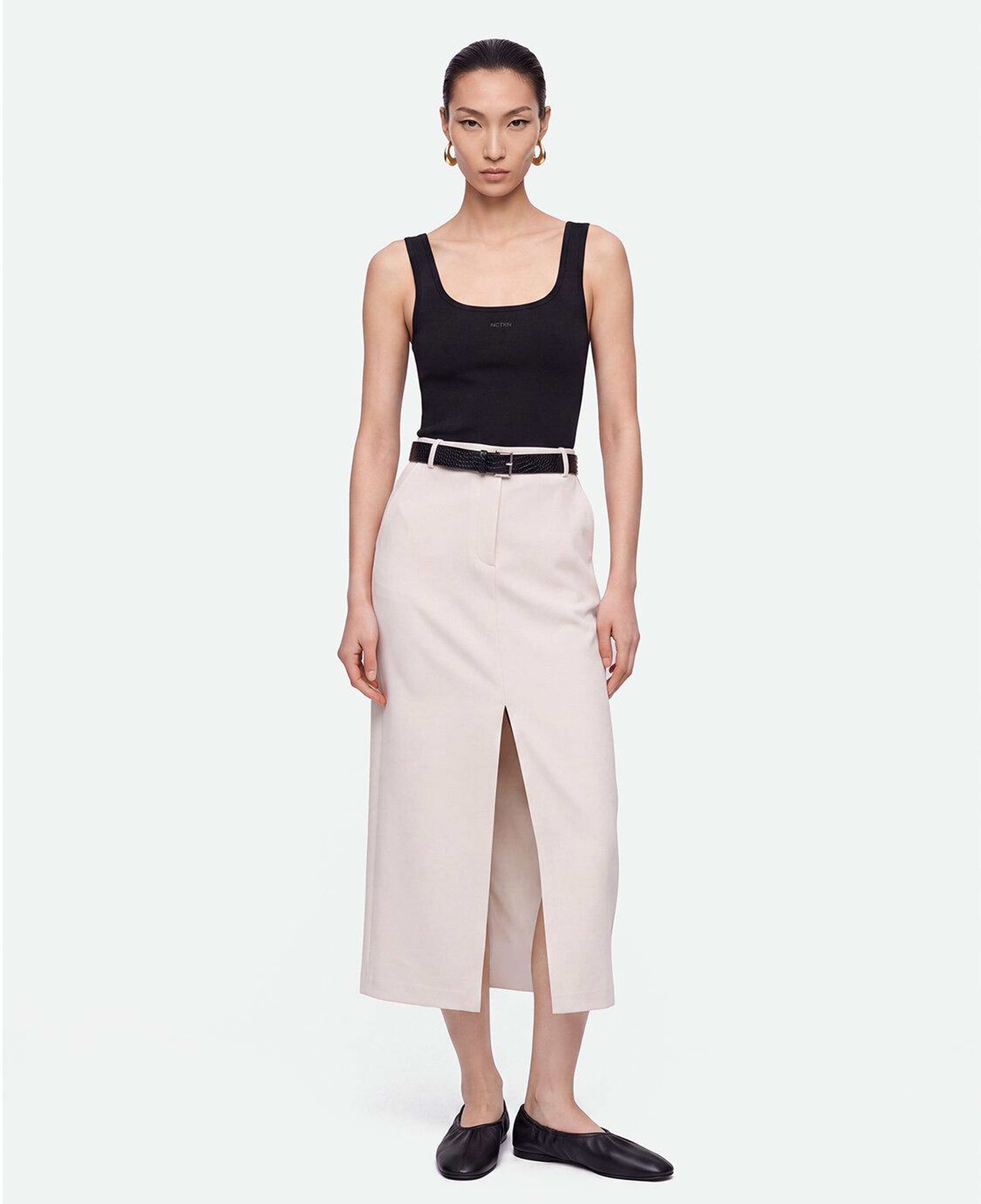 Bisiklet Yaka Crop Top