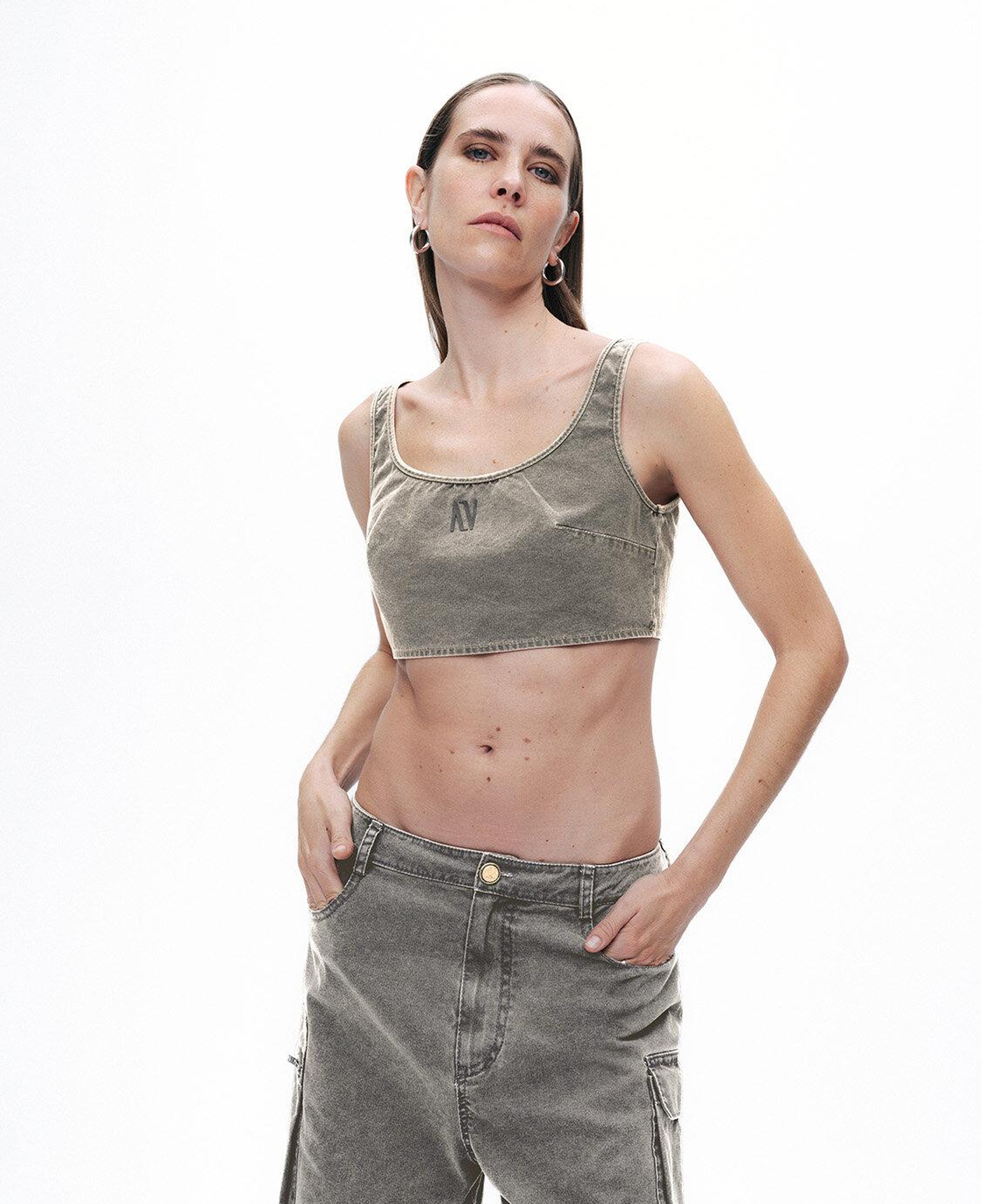 Askılı Crop Top