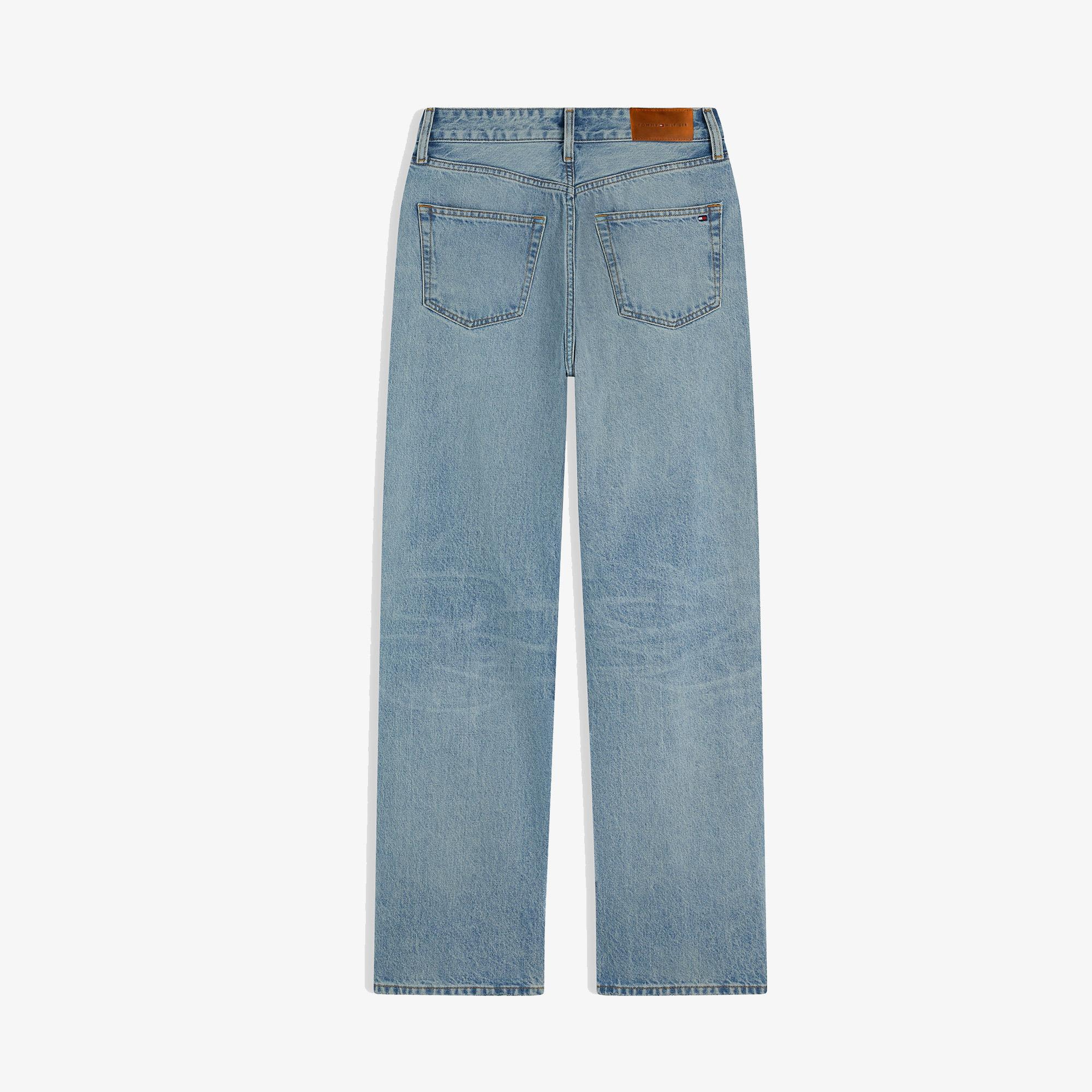 Tommy Hilfiger Loose Straight Cam Kadın Mavi Jean