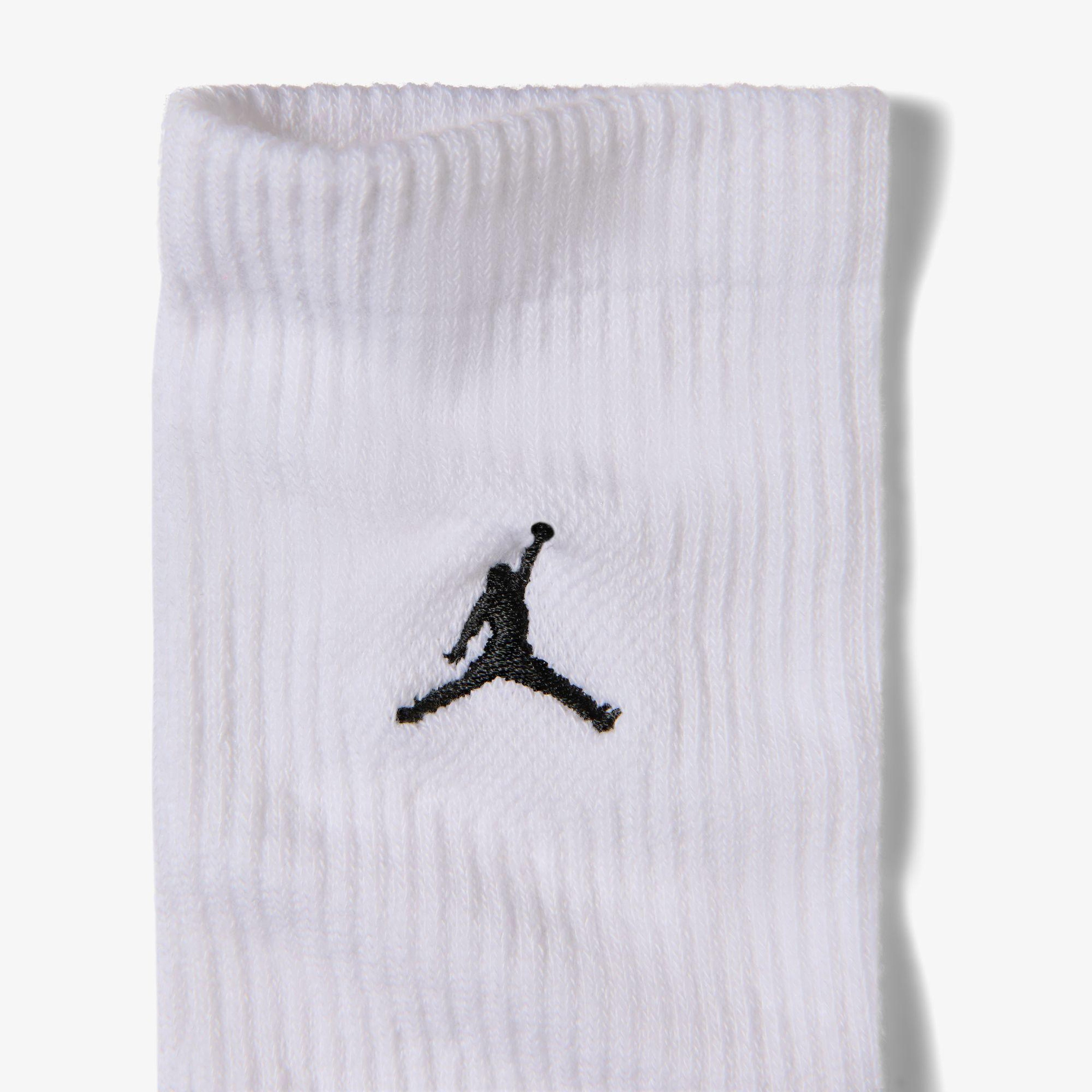Jordan Everyday 3'lü Unisex Beyaz Çorap
