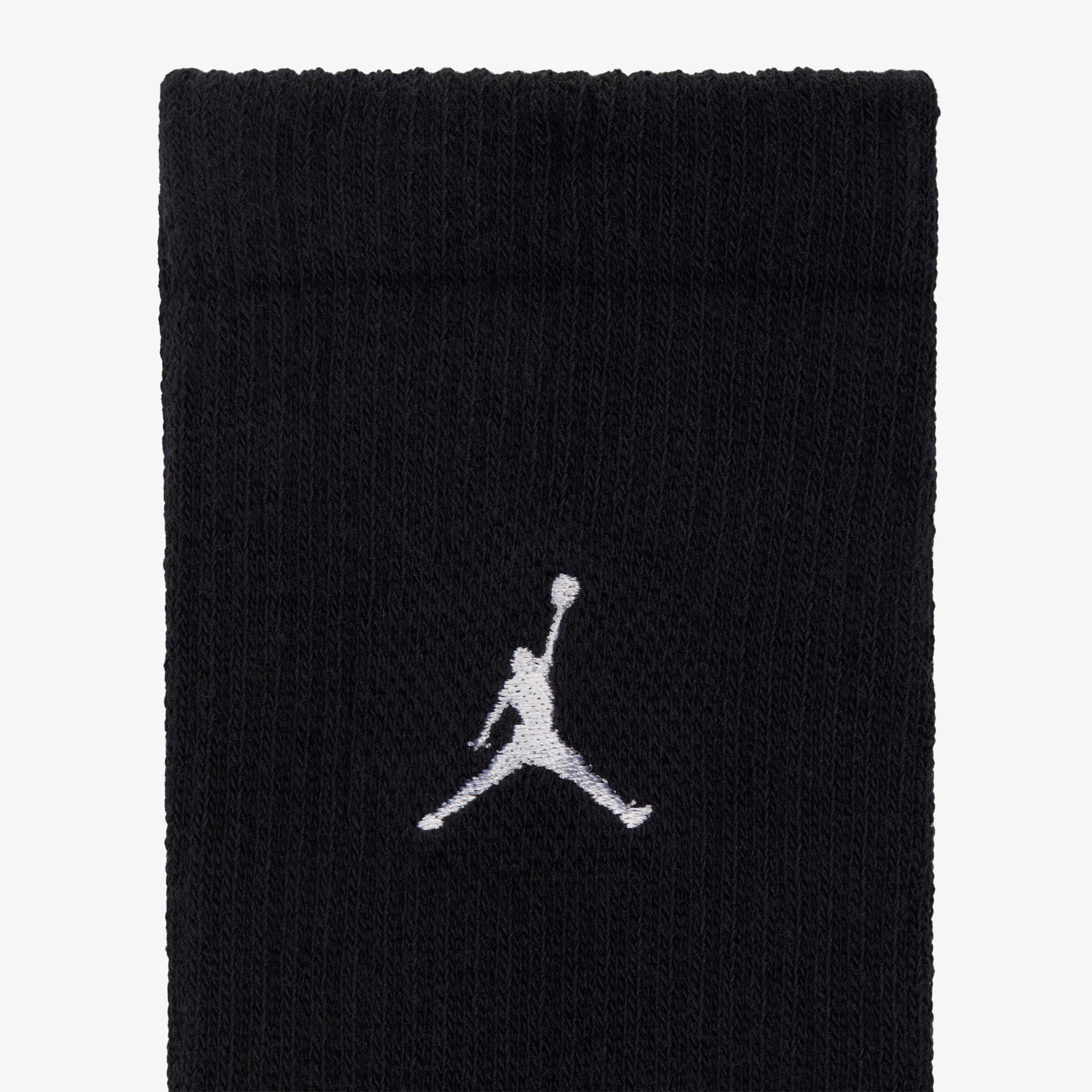 Jordan Everyday 3'lü Unisex Siyah Çorap
