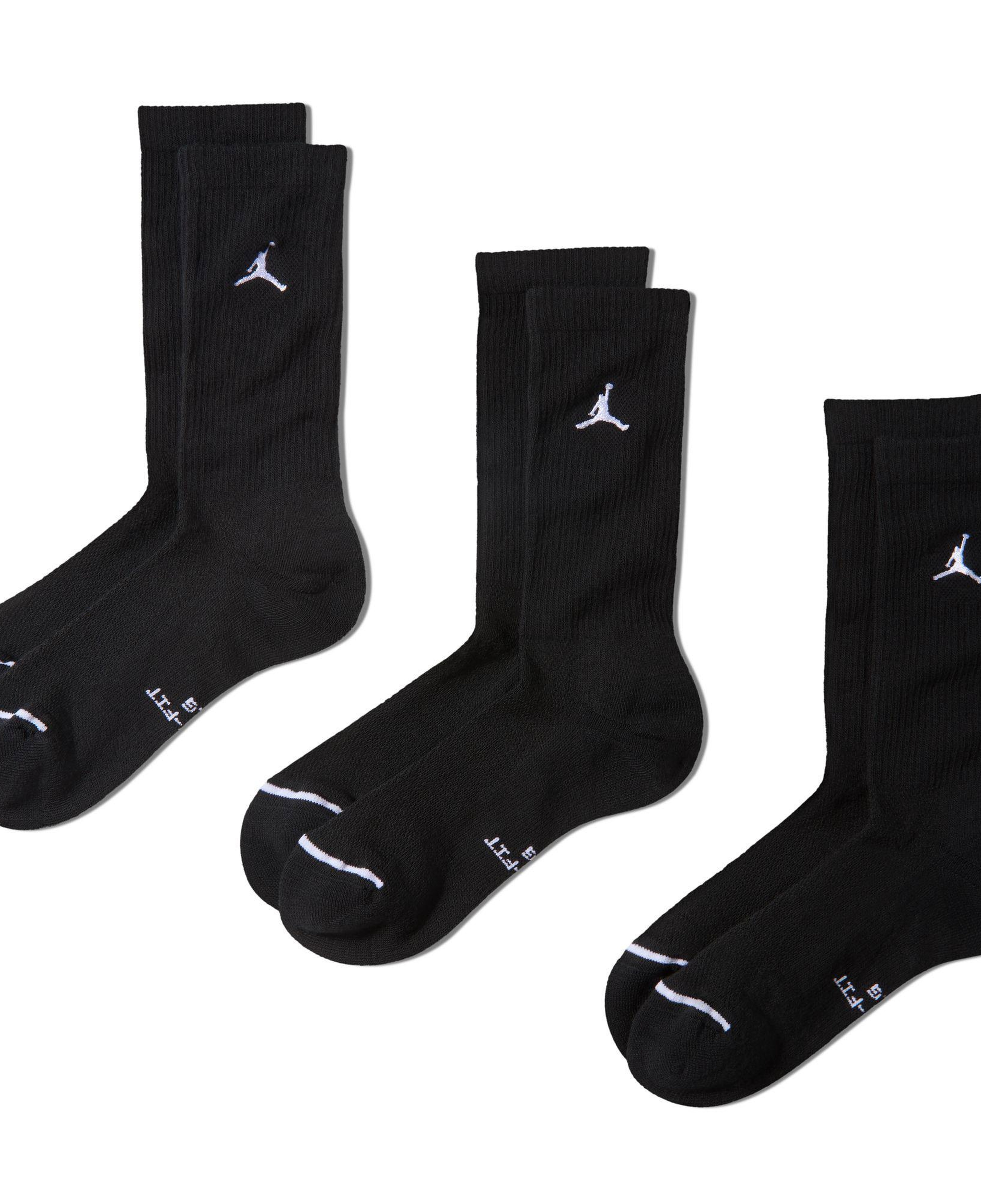 Jordan Everyday 3'lü Unisex Siyah Çorap