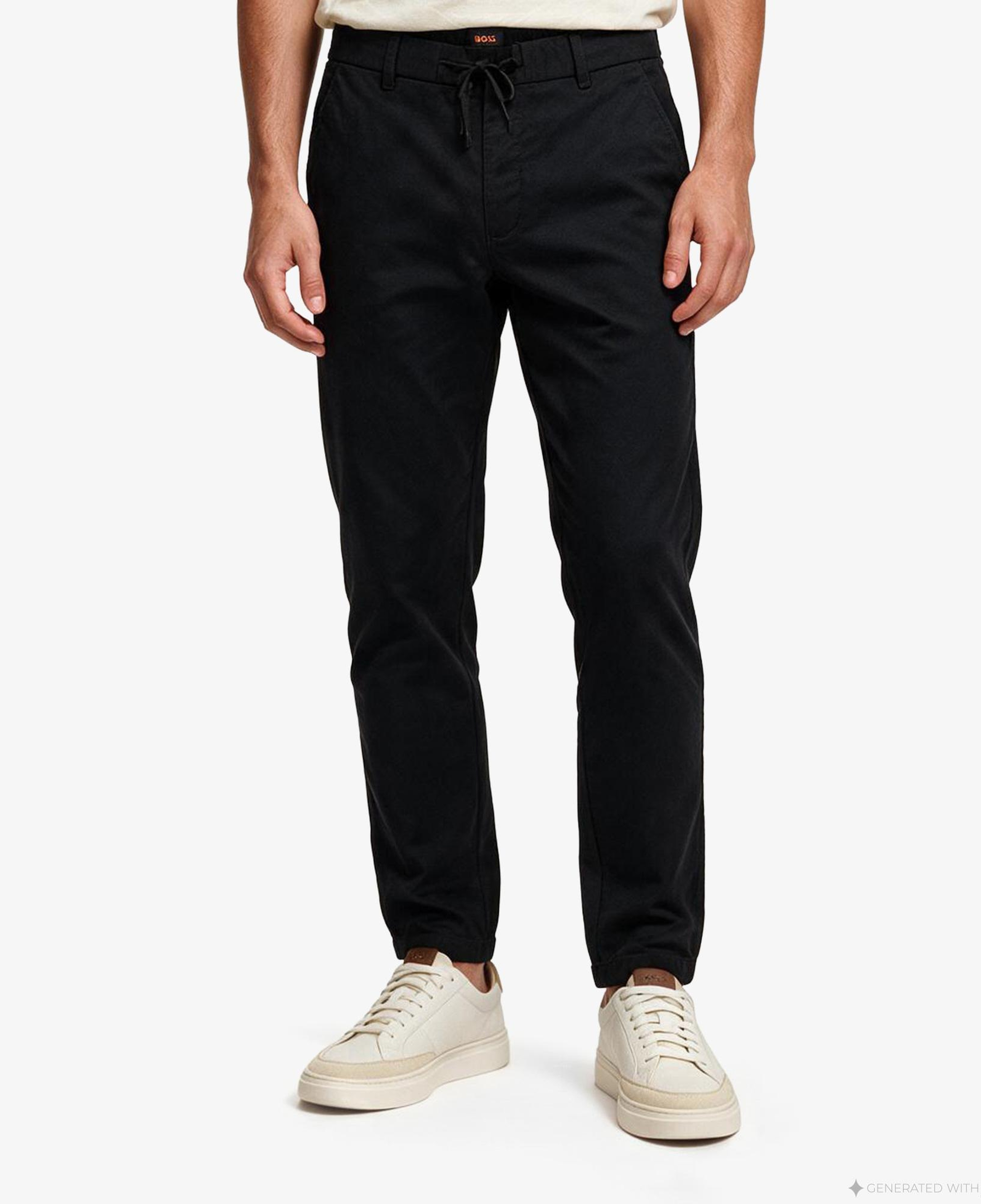 Boss Chino Tapered Erkek Siyah Trousers