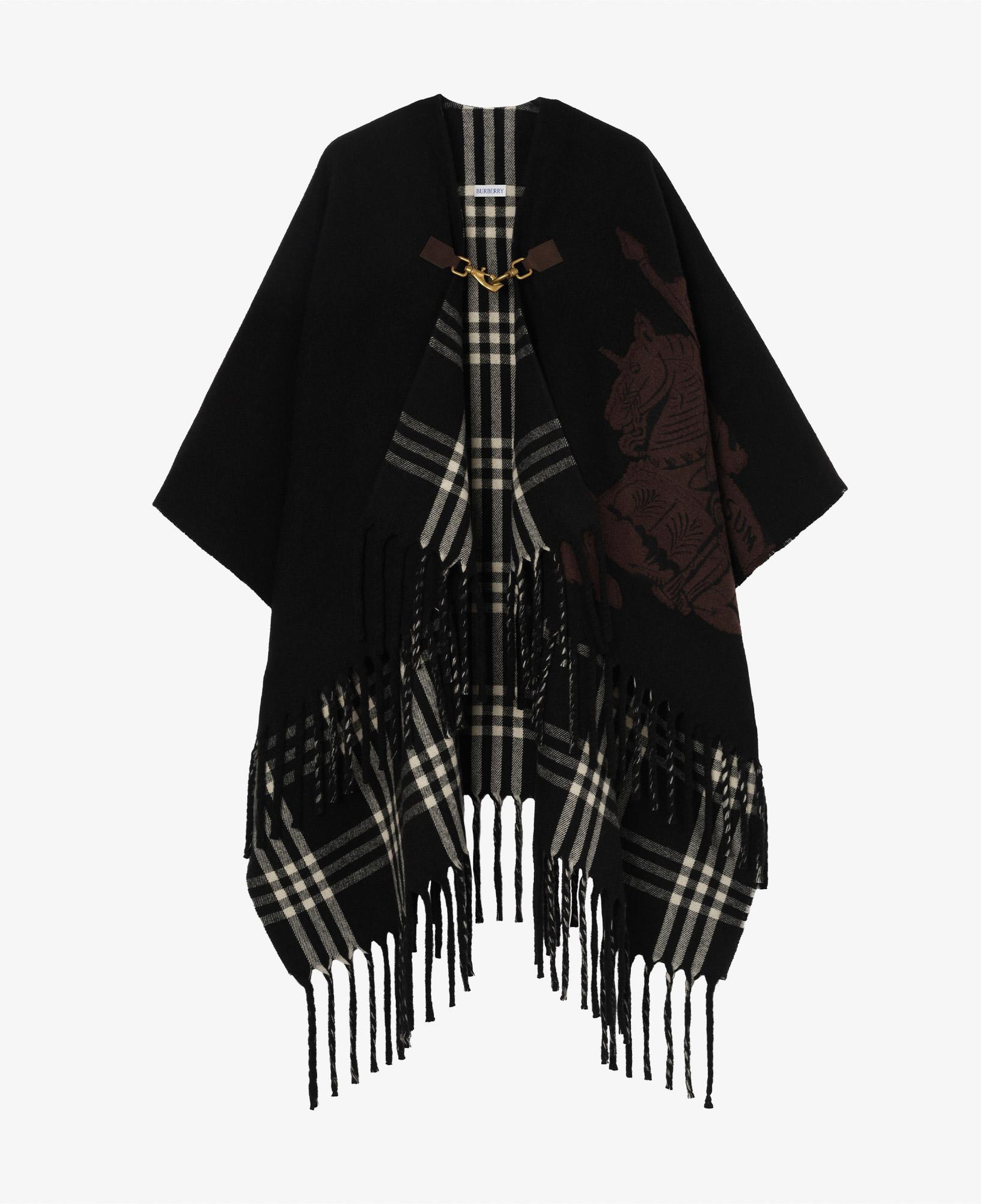 Burberry Fıl Coupe Kadın Siyah Panço