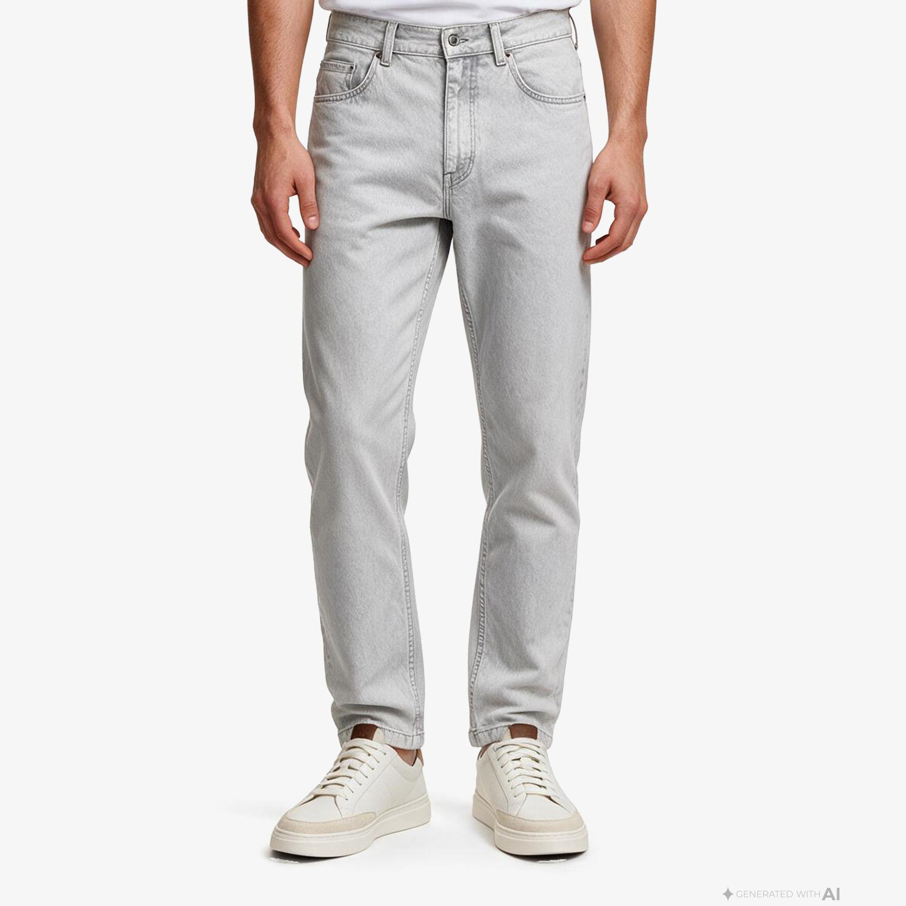 Boss Skye Hybrid Erkek Gri Jean