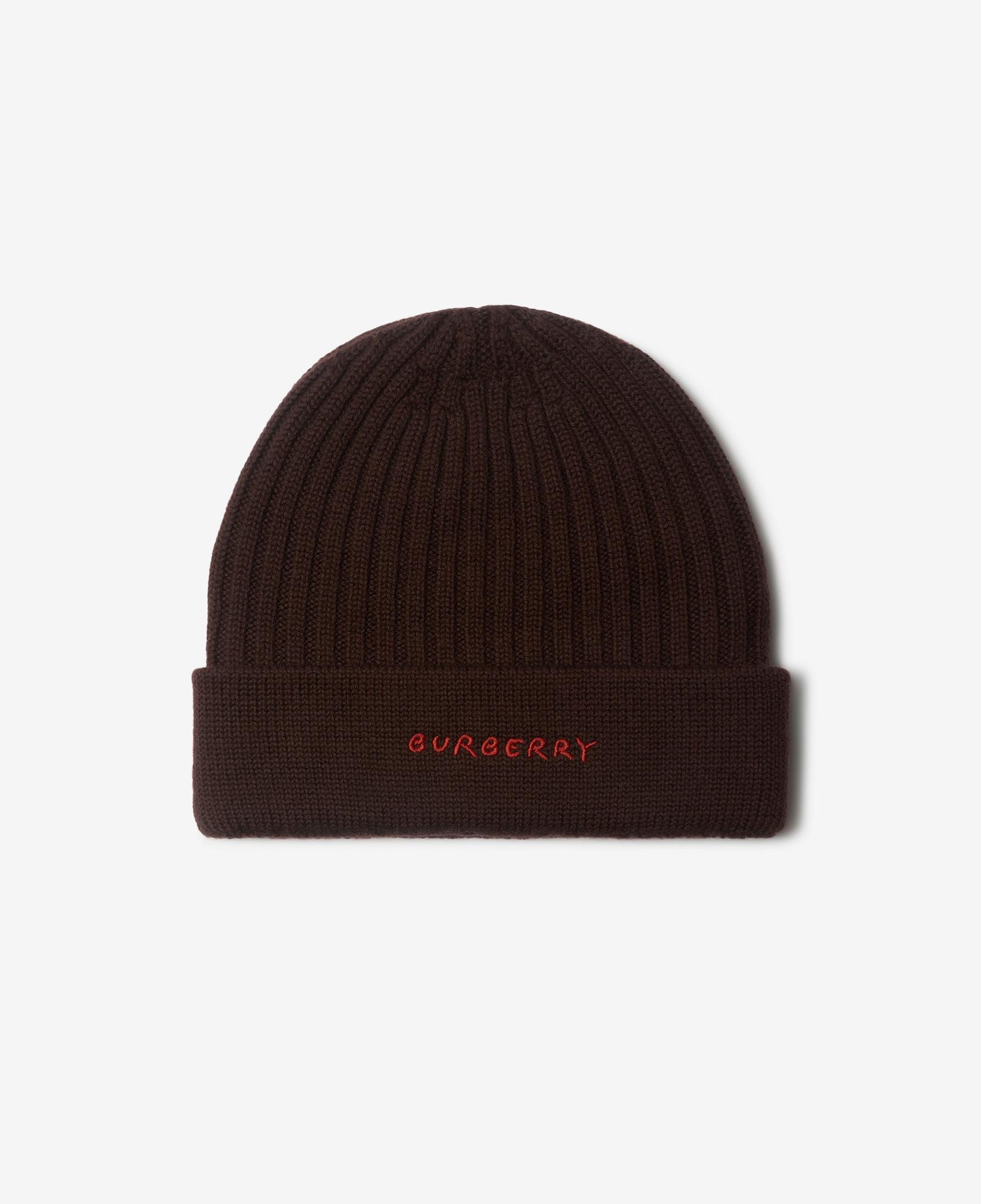 Burberry Lny Logo Wool Erkek Siyah Bere