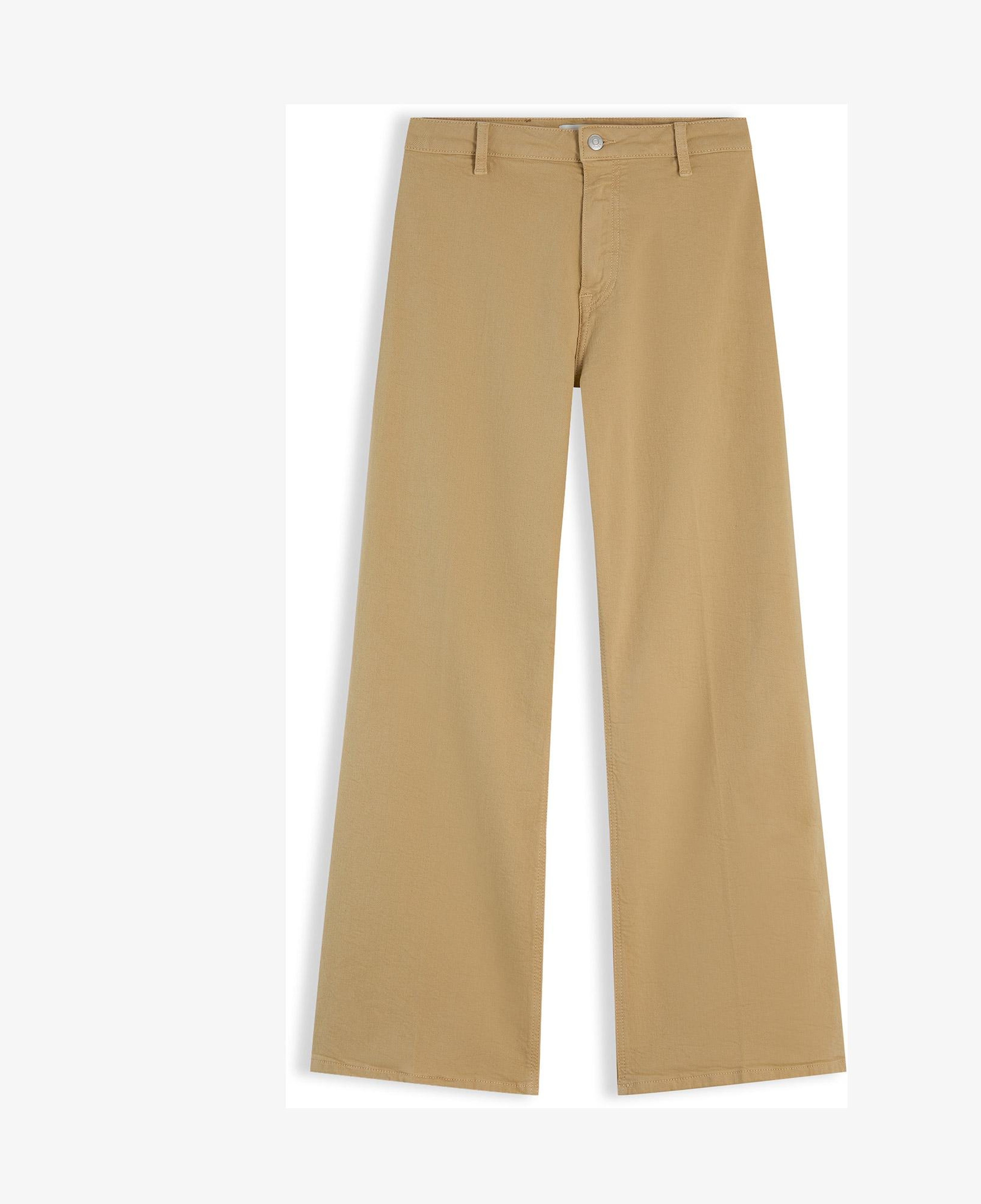 Tommy Hilfiger Wide Leg Washed Kadın Bej Jean