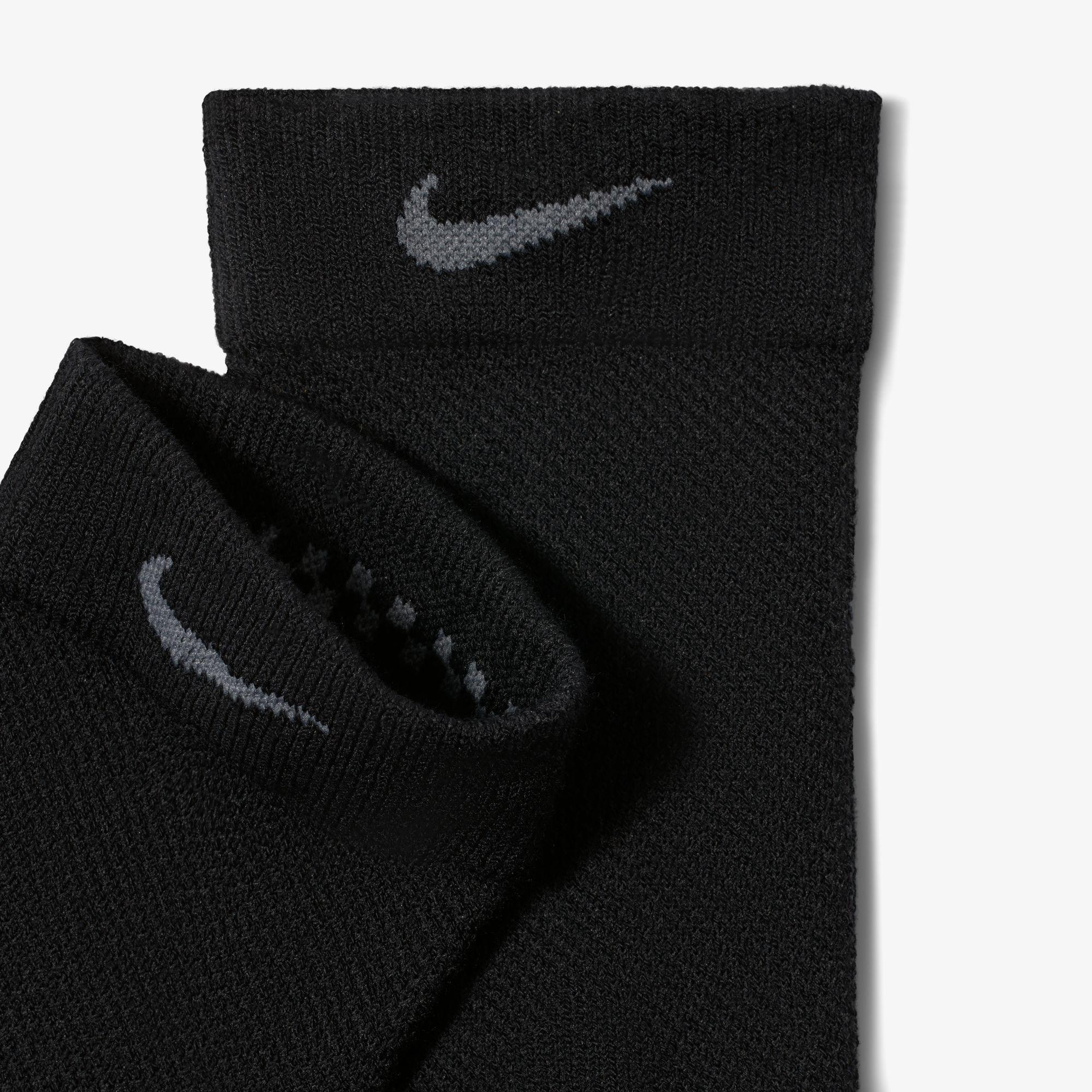Nike Running Lightweight Crew Unisex Siyah Çorap